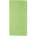 cawoe handdoeken lifestyle uni gemaakt van 100% katoen (2 stuks) groen