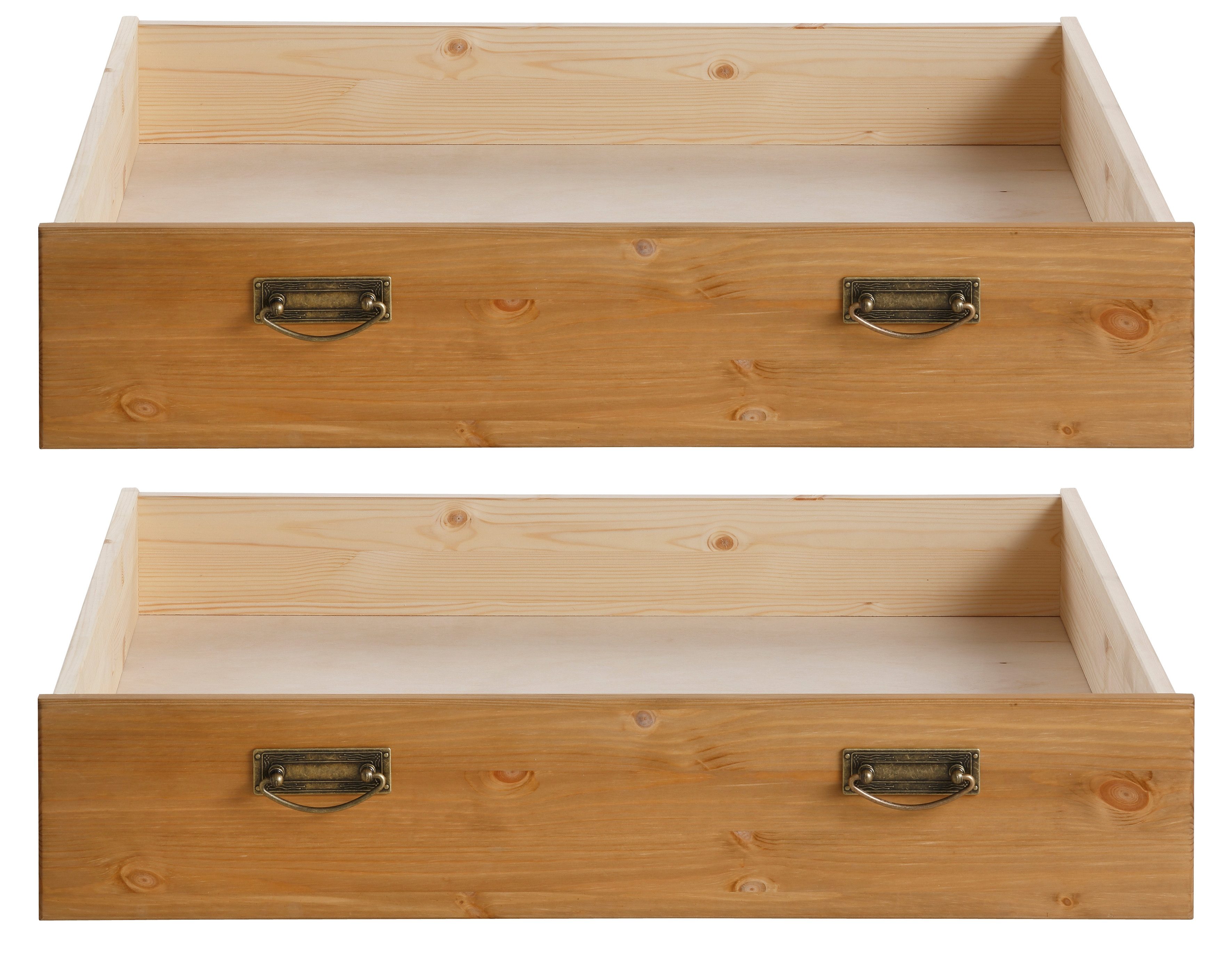 Home affaire Lade Madrid van massief hout, de onderste plank is van hardvezelplaat (2 stuks)