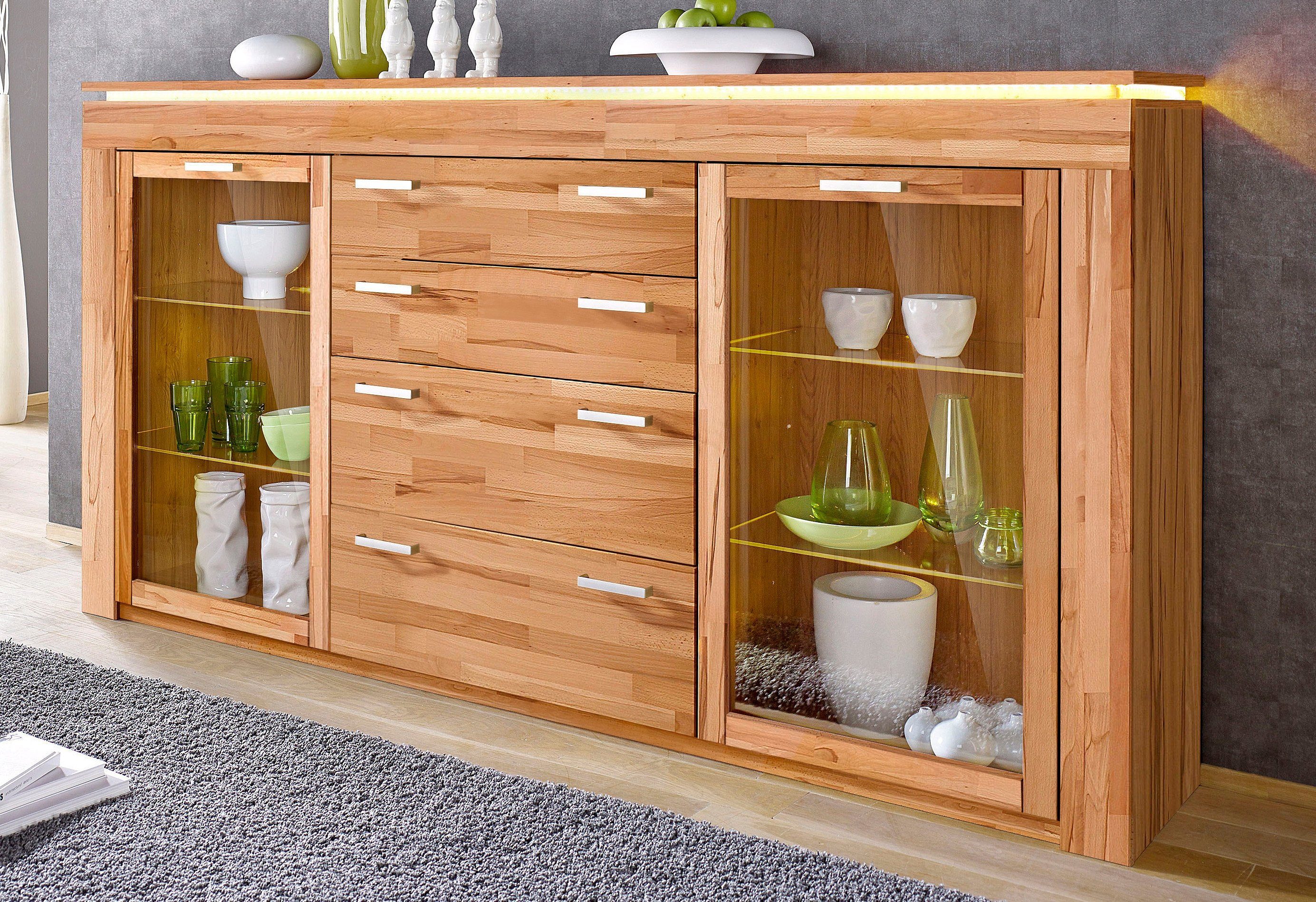 VOGL Möbelfabrik Highboard Breedte 222 cm highboards beige