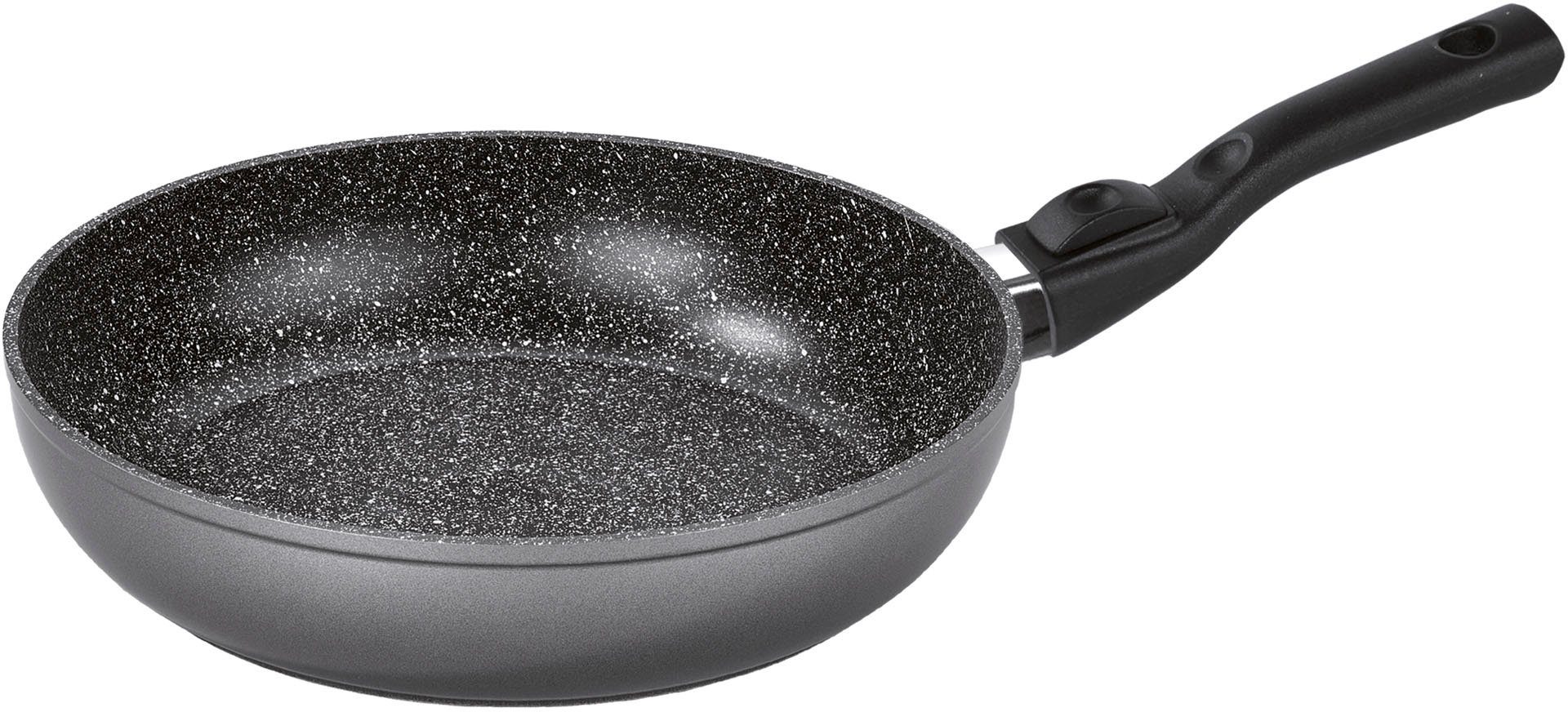 STONELINE Hapjespan Flex Ø 28 cm, handgreep afneembaar, inductie (1-delig) hapjespannen grijs