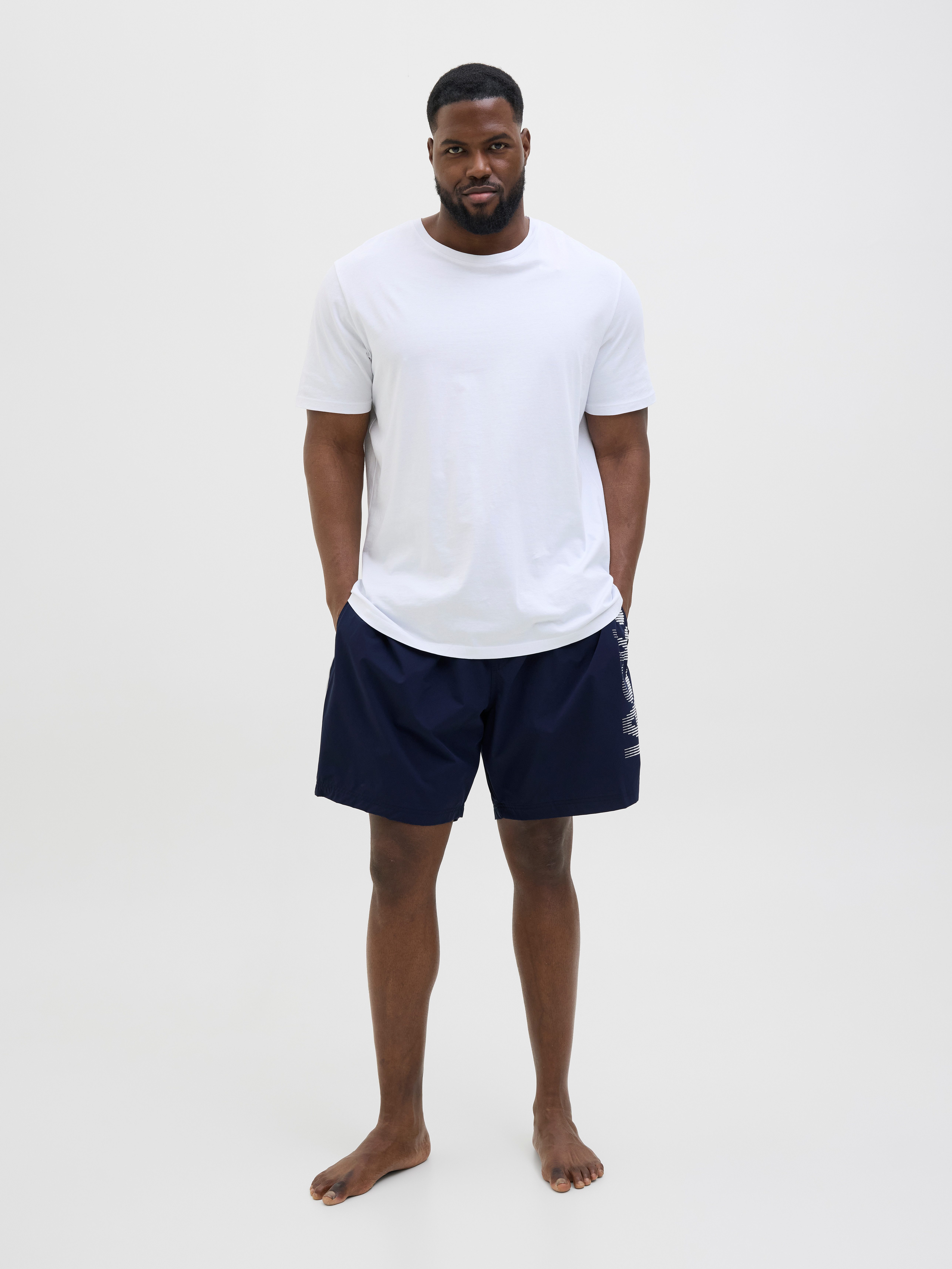Jack & Jones PlusSize Zwemshort JPSTMAUI JJSWIM SPLICE LOGO AKM SN PLS
