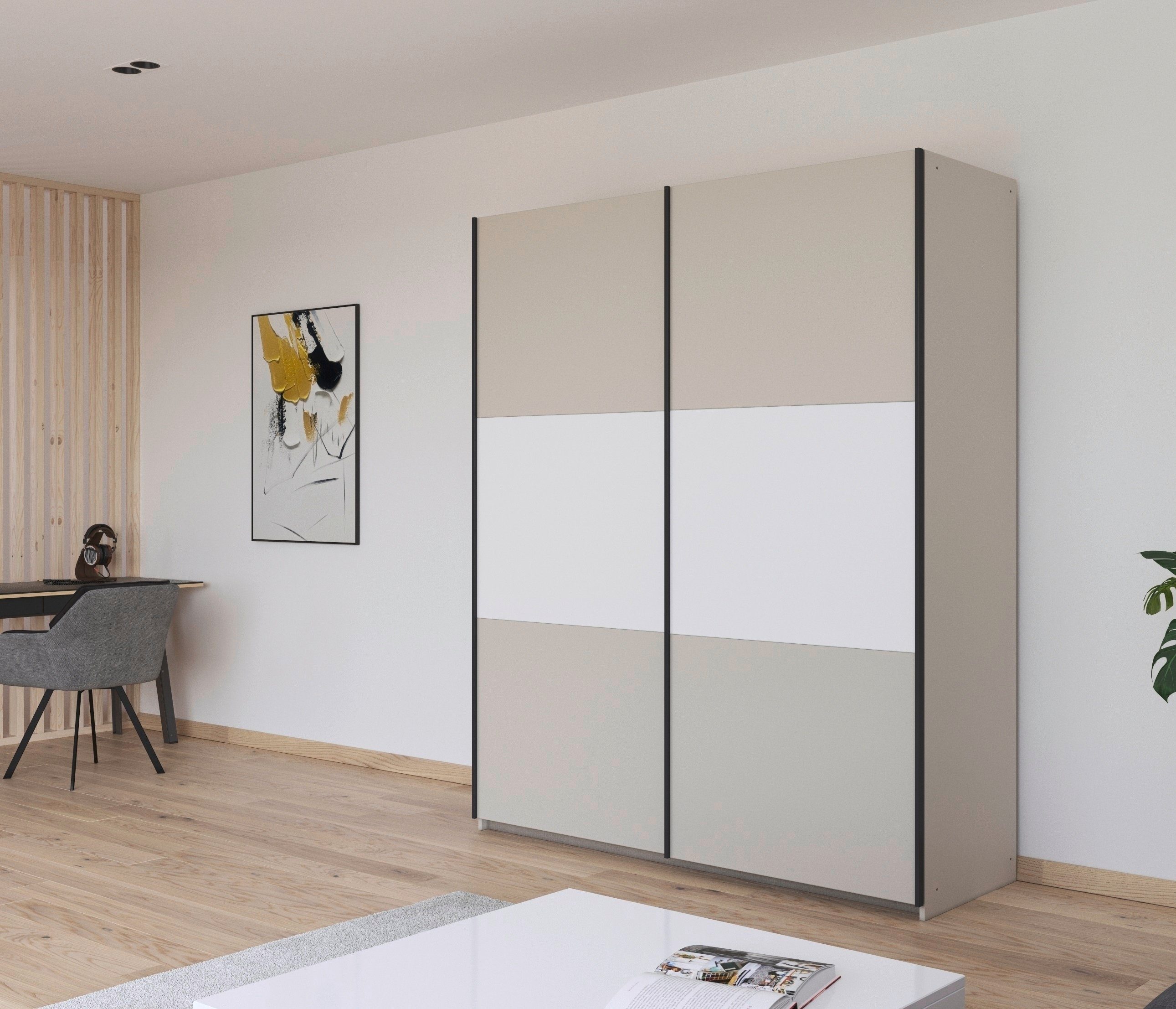 rauch Zweefdeurkast Kledingkast kast garderobe garderobekast waskast NEO met een royale opbergruimte en vele verschillende kleurencombinaties