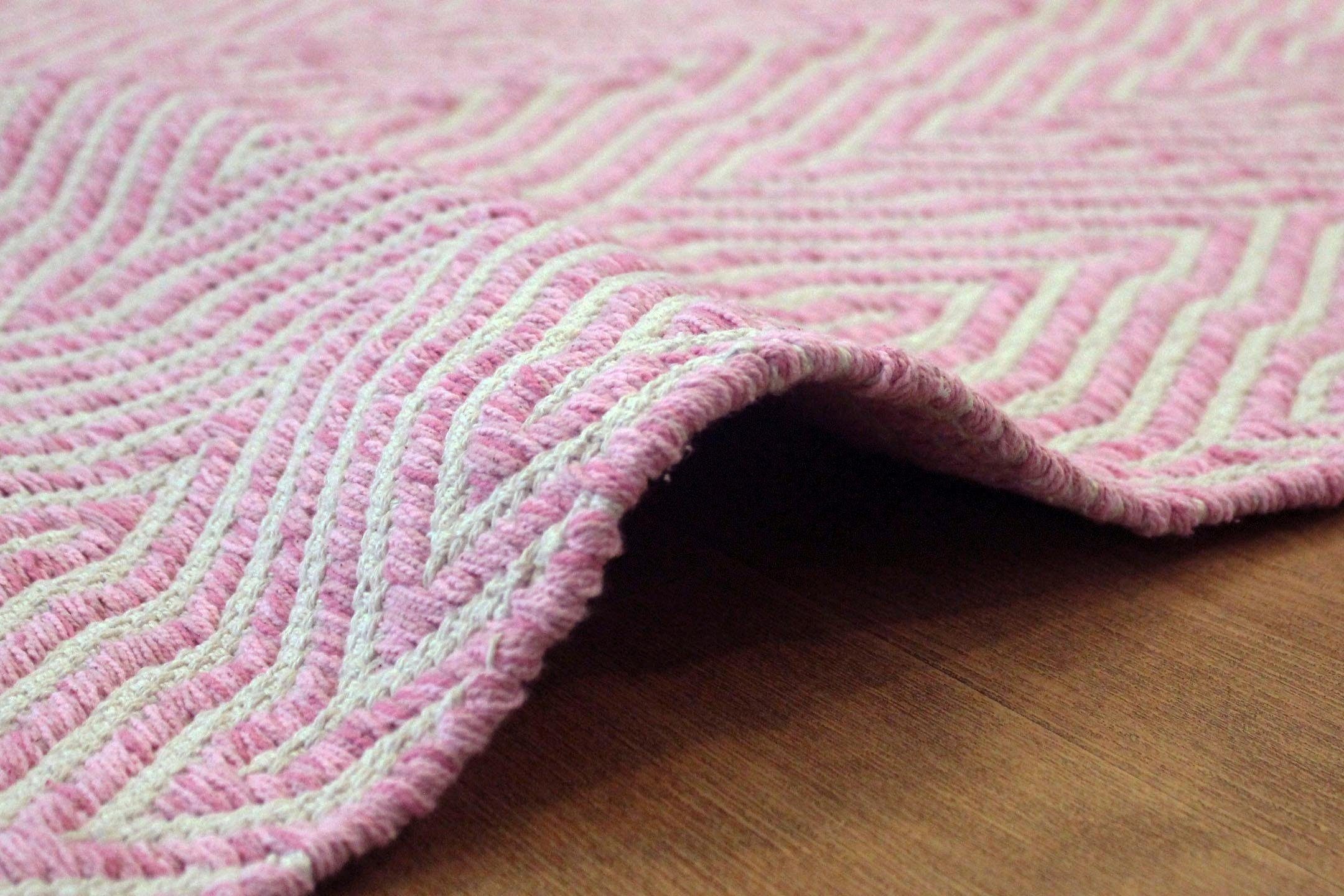calo-deluxe Vloerkleed Luba 433 100% katoen, handgeweven, woonkamer, kinderkamer