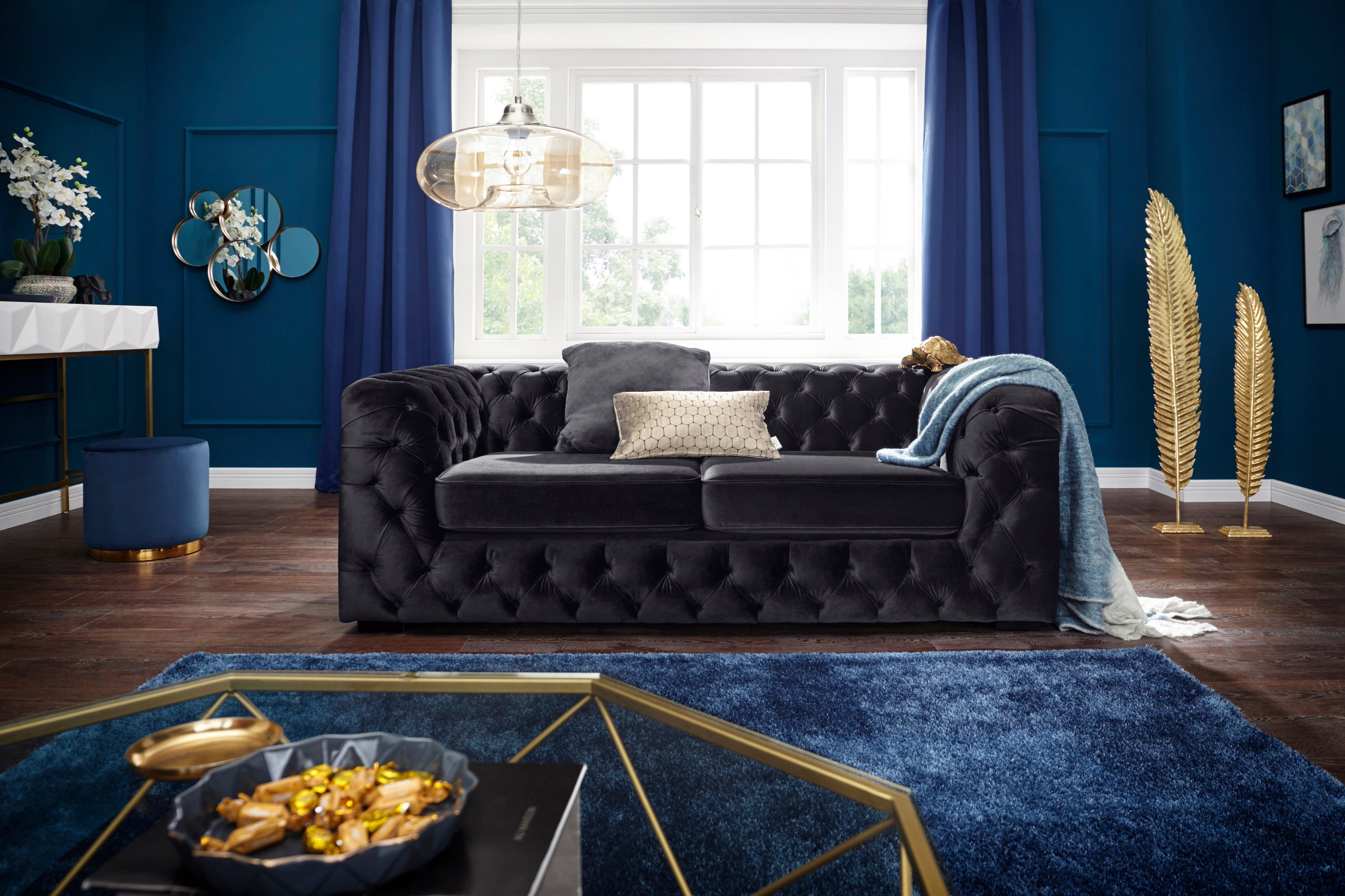 Guido Maria Kretschmer Home&Living Chesterfield-bank Kalina met klassieke chesterfield-capitonnage