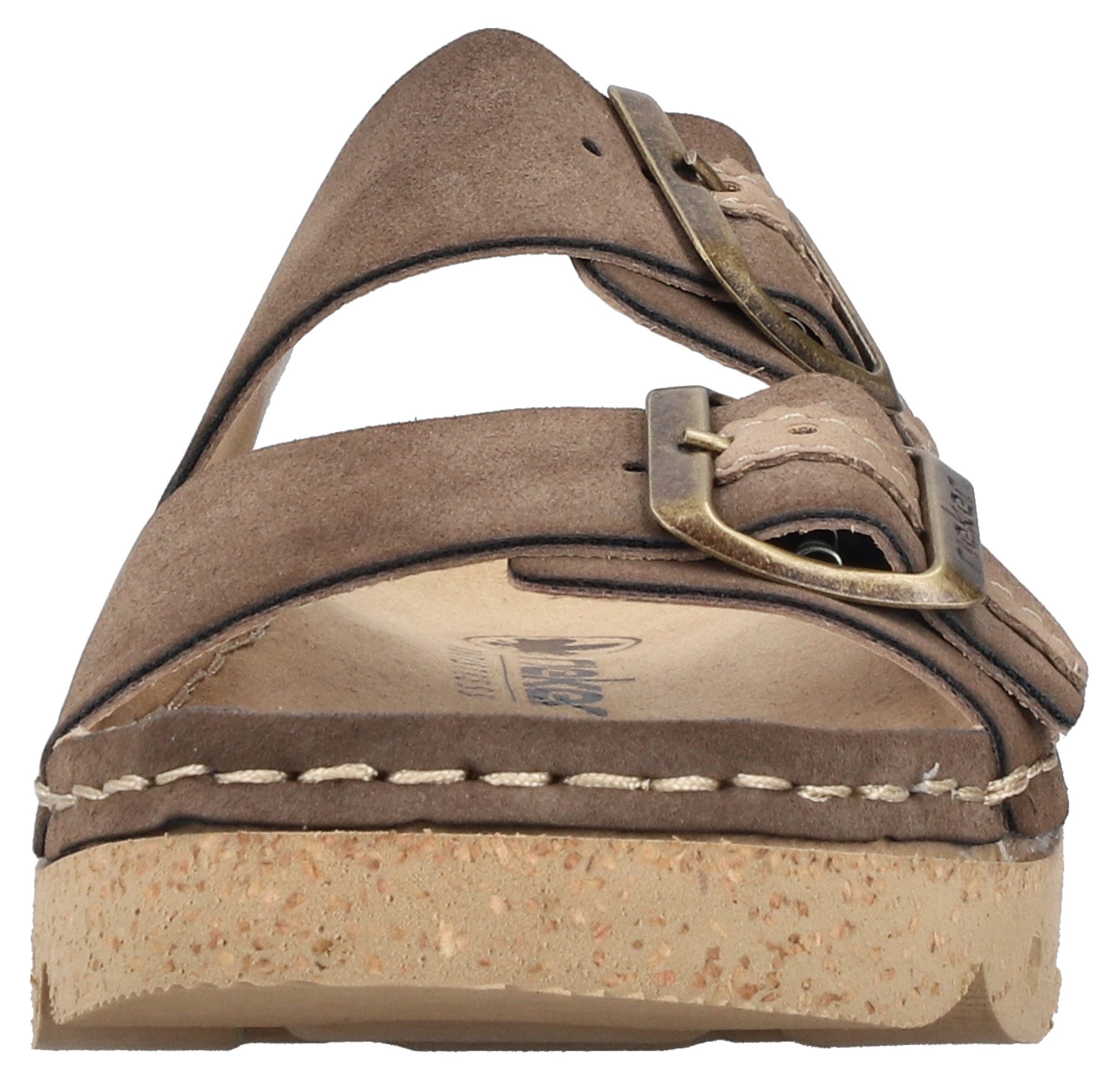 Rieker Slippers Zomerschoen, slippers, pantoffel met verstelbare gespen