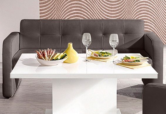 Exxpo - sofa fashion Zitbank Barista Keukenbank, compacte afmetingen, zithoogte 49cm