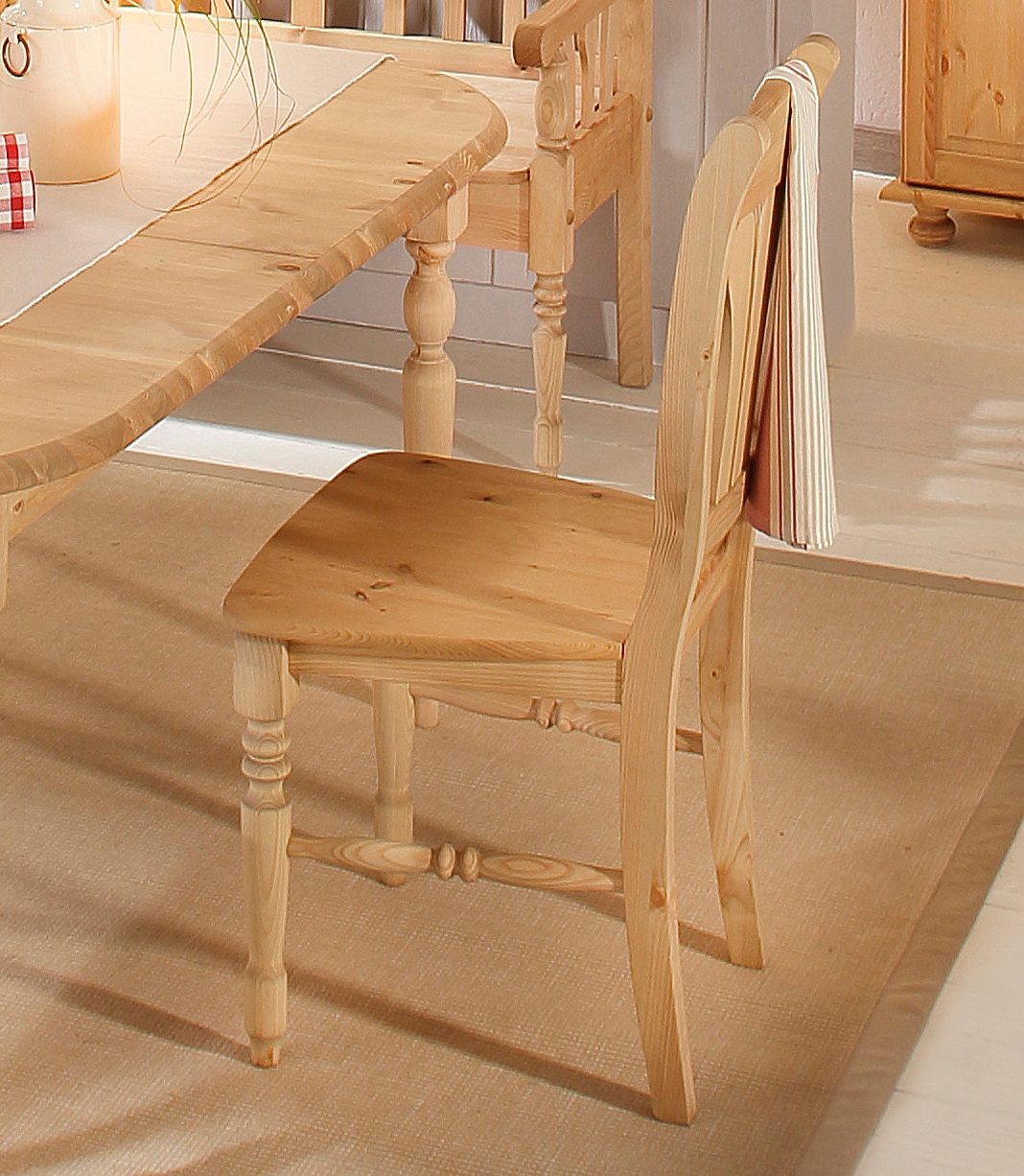 Eetkamerstoelen Massief houten stoel 'serie Jutland' Marla 359630