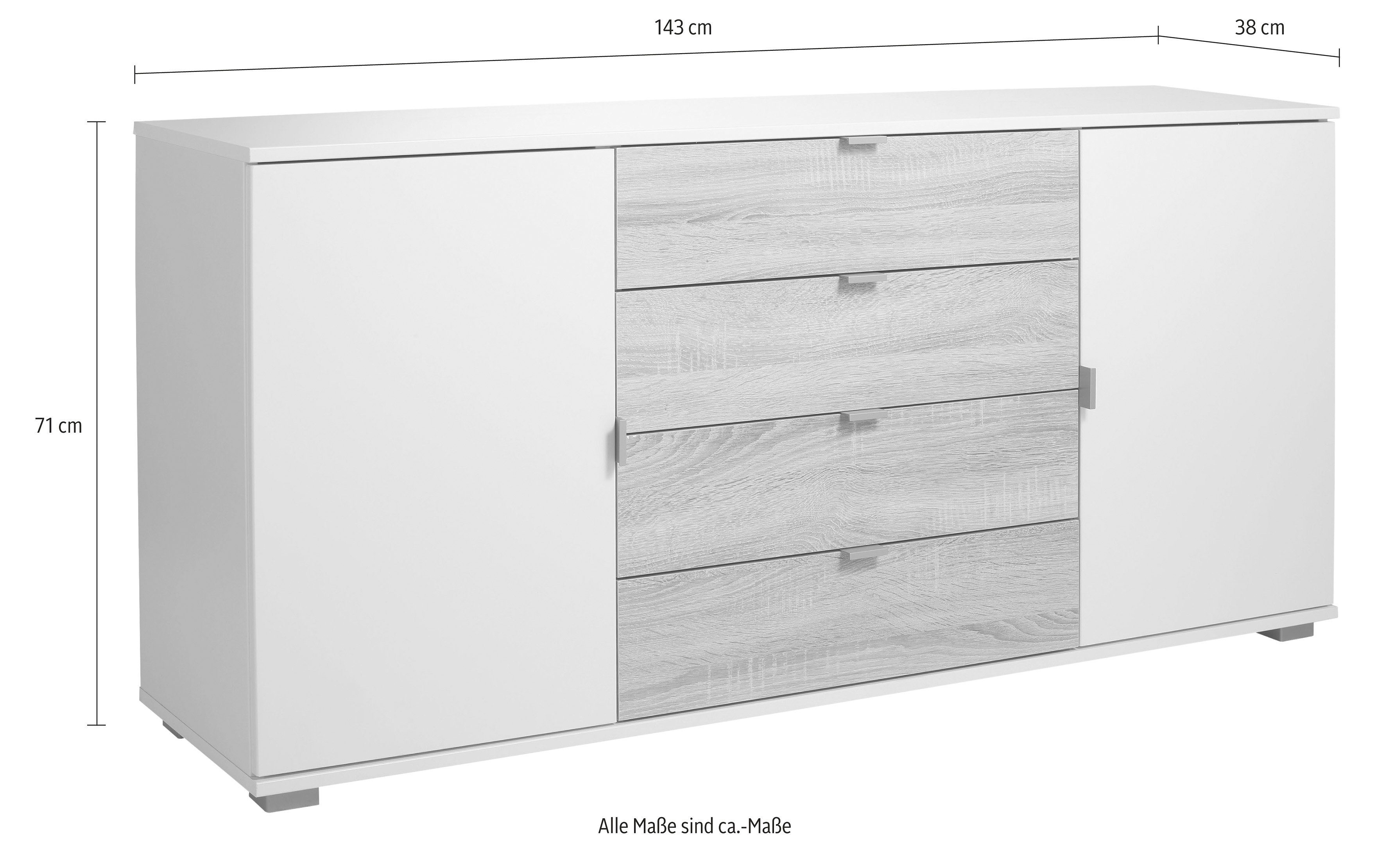 priess Dressoir Breedte 143 cm