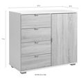 sideboard met afgeronde randen wit sideboard met afgeronde randen wit