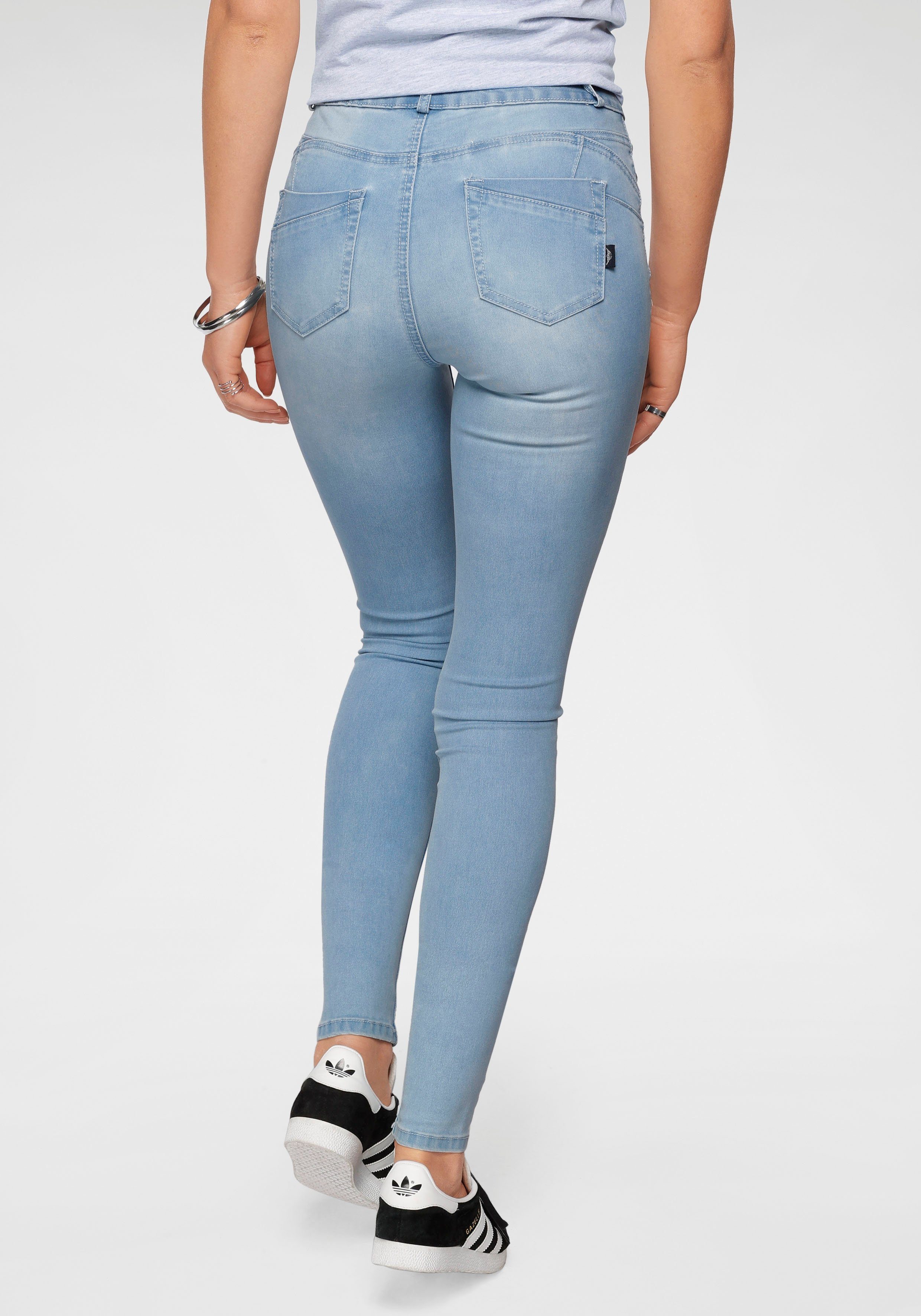 Arizona Skinny fit jeans Ultra Stretch skinny-fit, geaccentueerde taille, shaping-effect, high waist