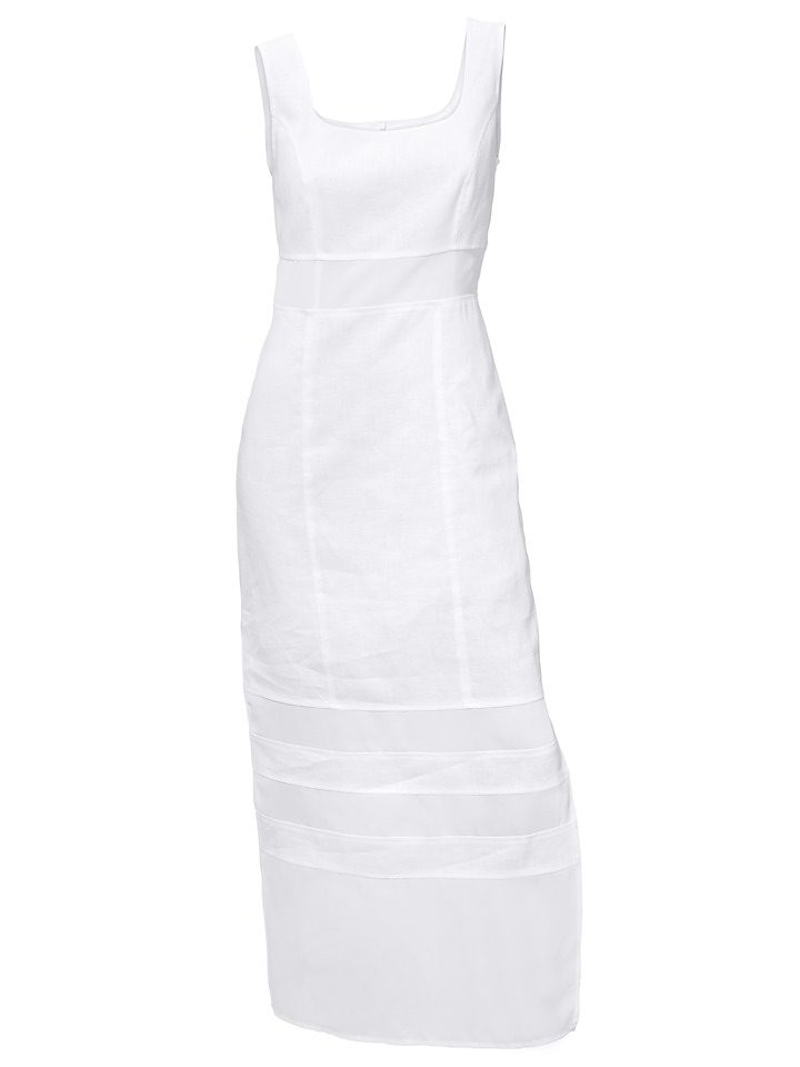 Linnen jurk wit