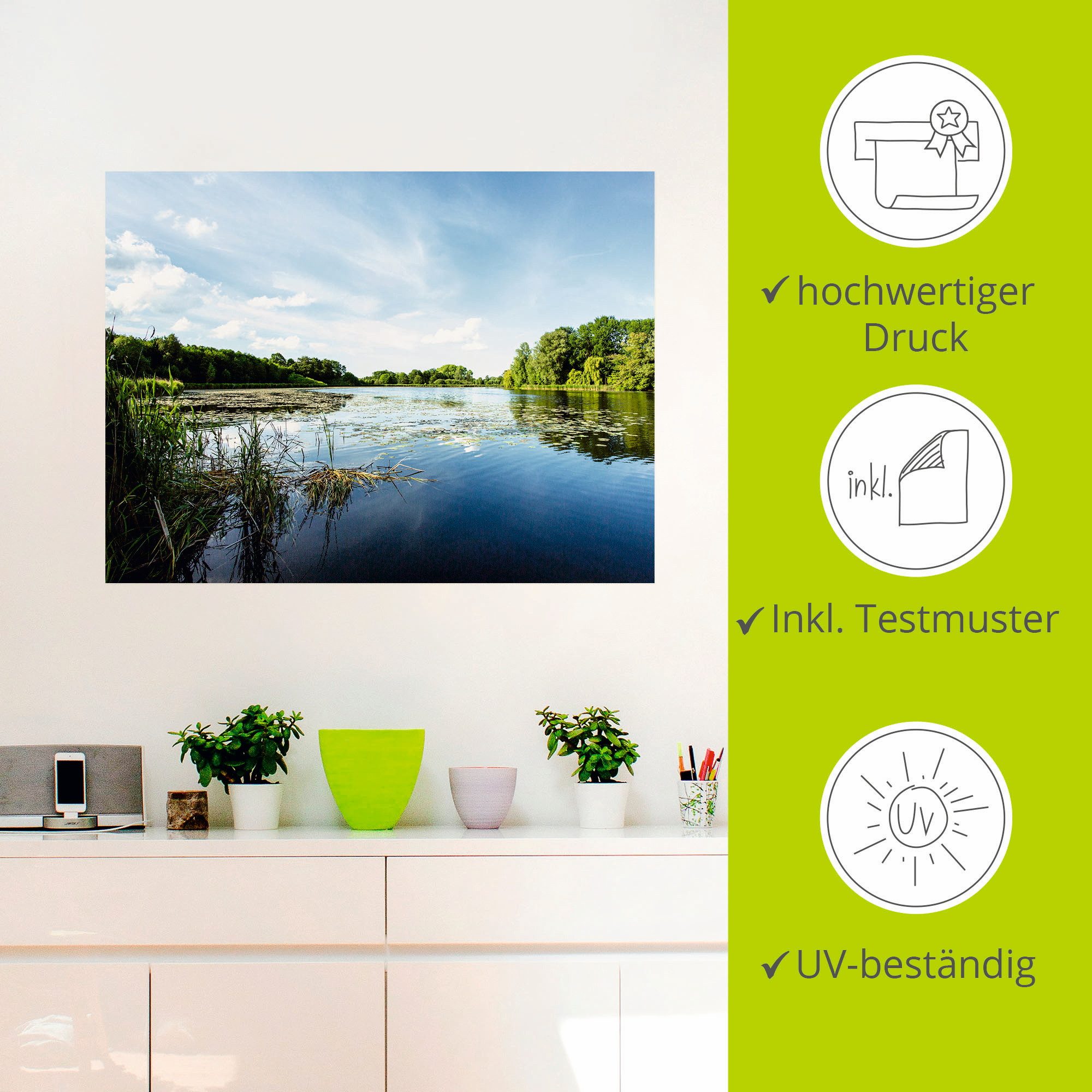 Artland Artprint Pure idylle als artprint op linnen, poster, muursticker in verschillende maten