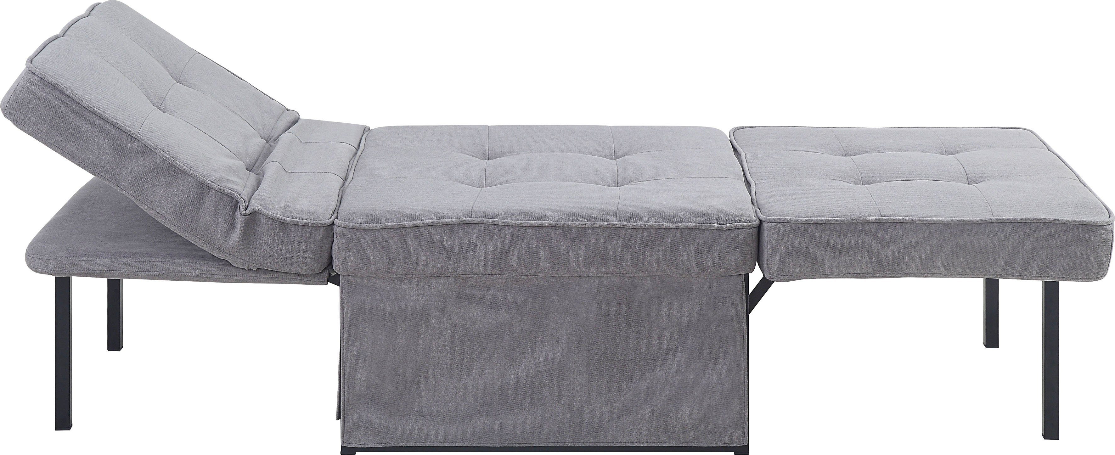 ATLANTIC home collection Slaapbank Finn te veranderen in een loungestoel, relaxfauteuil en logeerbed, incl. kussen