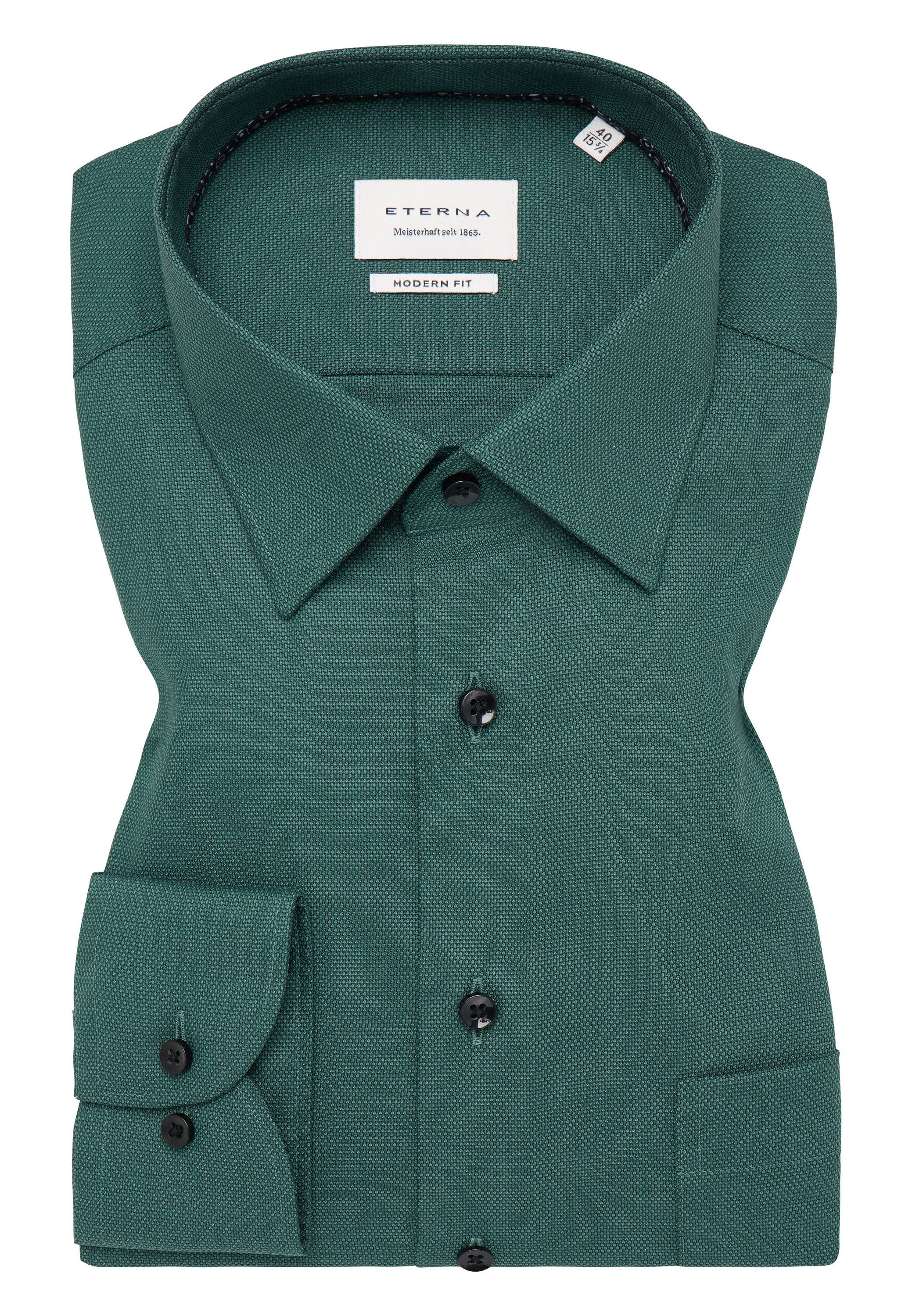 Eterna Overhemd met lange mouwen MODERN FIT NON IRON (strijkvrij)