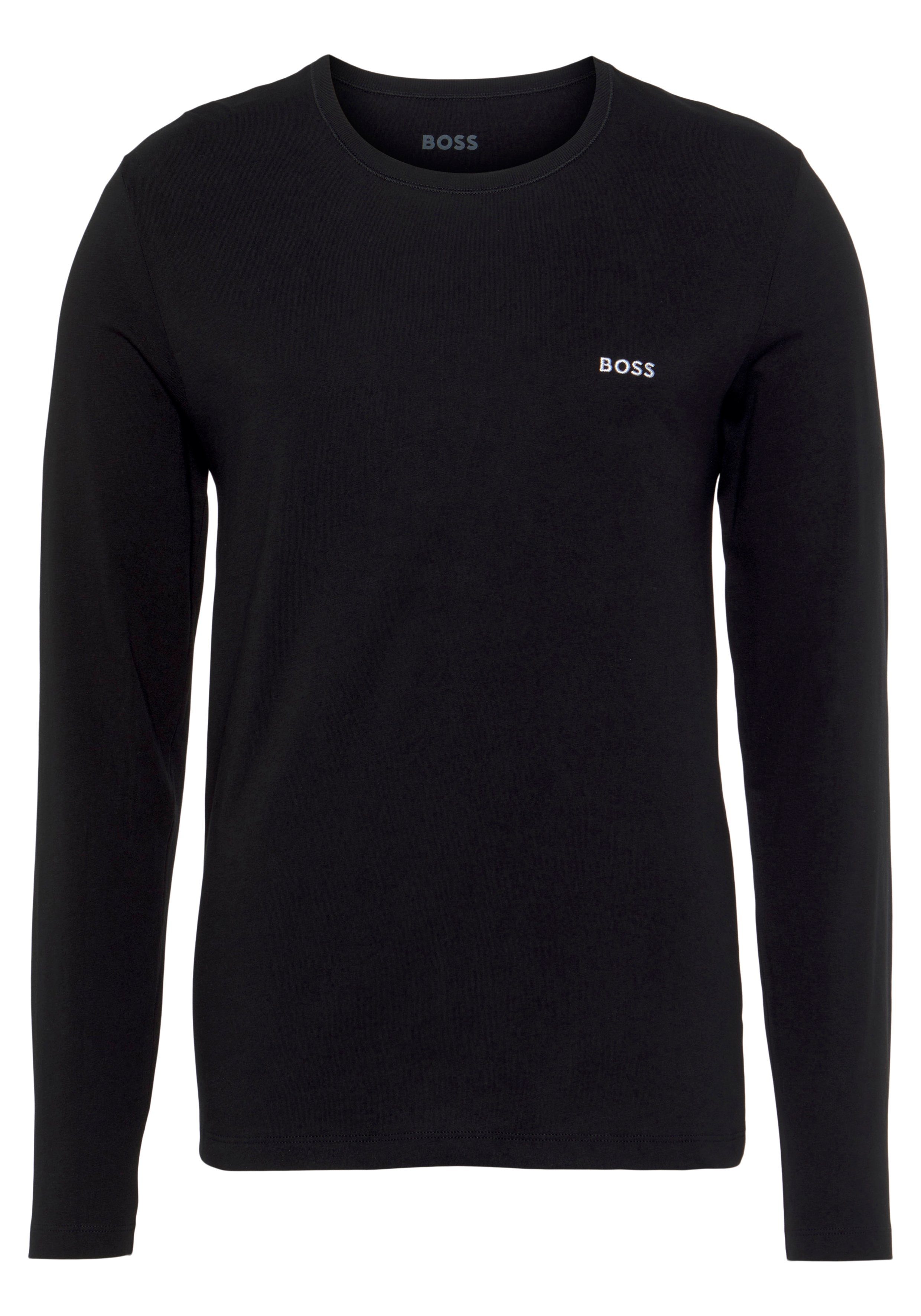 BOSS Shirt met lange mouwen Longsleeve-Shirt R-Neck Classic COTTON 3pcs/pack (3-delig)