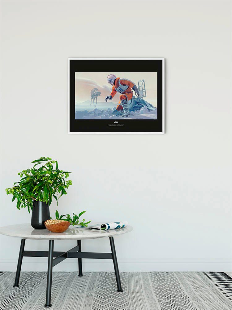 Komar Wanddecoratie Star Wars Classic RMQ Hoth Battle piloot Wanddecoratie voor de kinderkamer - zonder lijst (1 stuk)