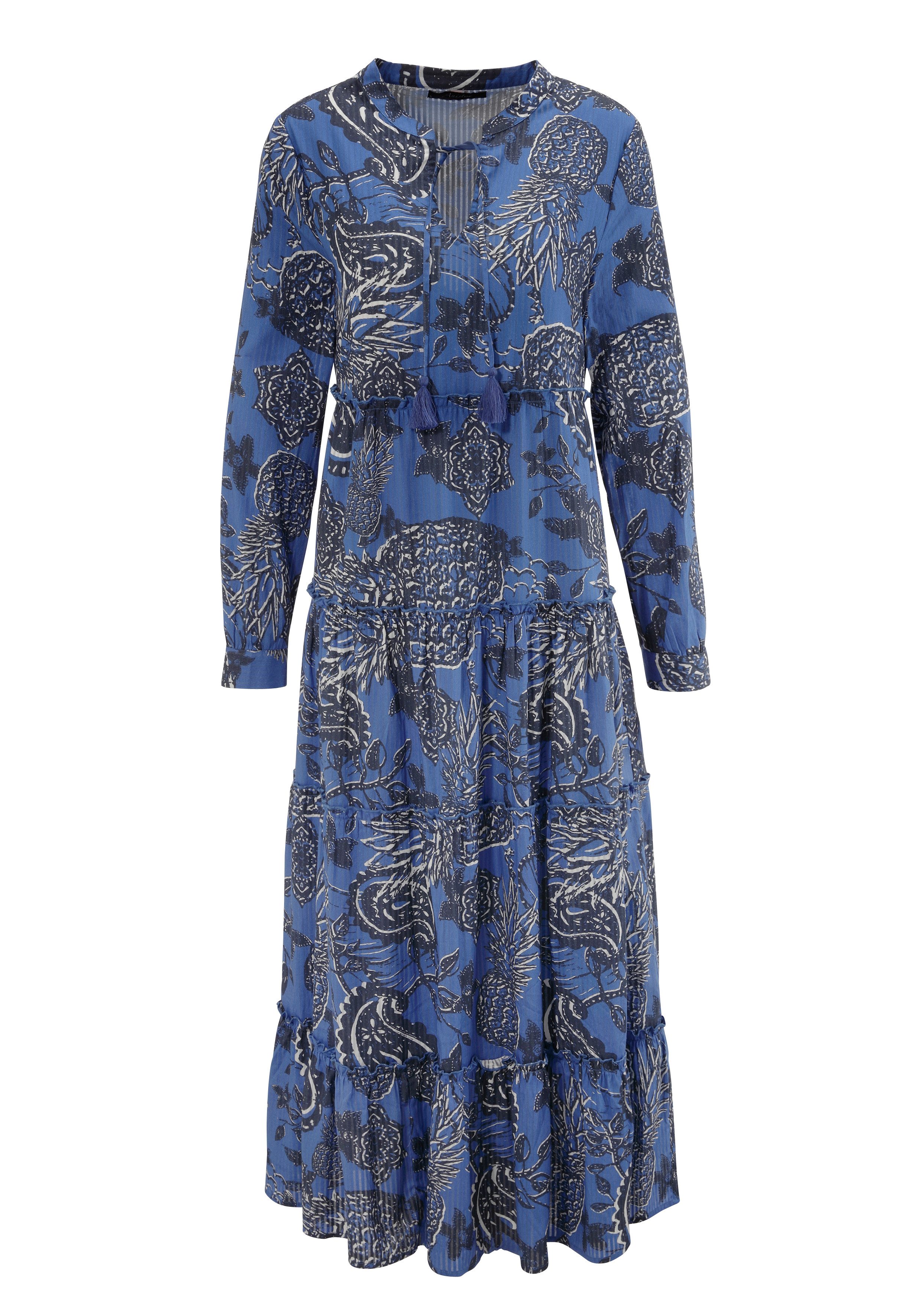 Aniston CASUAL Maxi-jurk met extravagant, grootvlak druk - nieuwe collectie