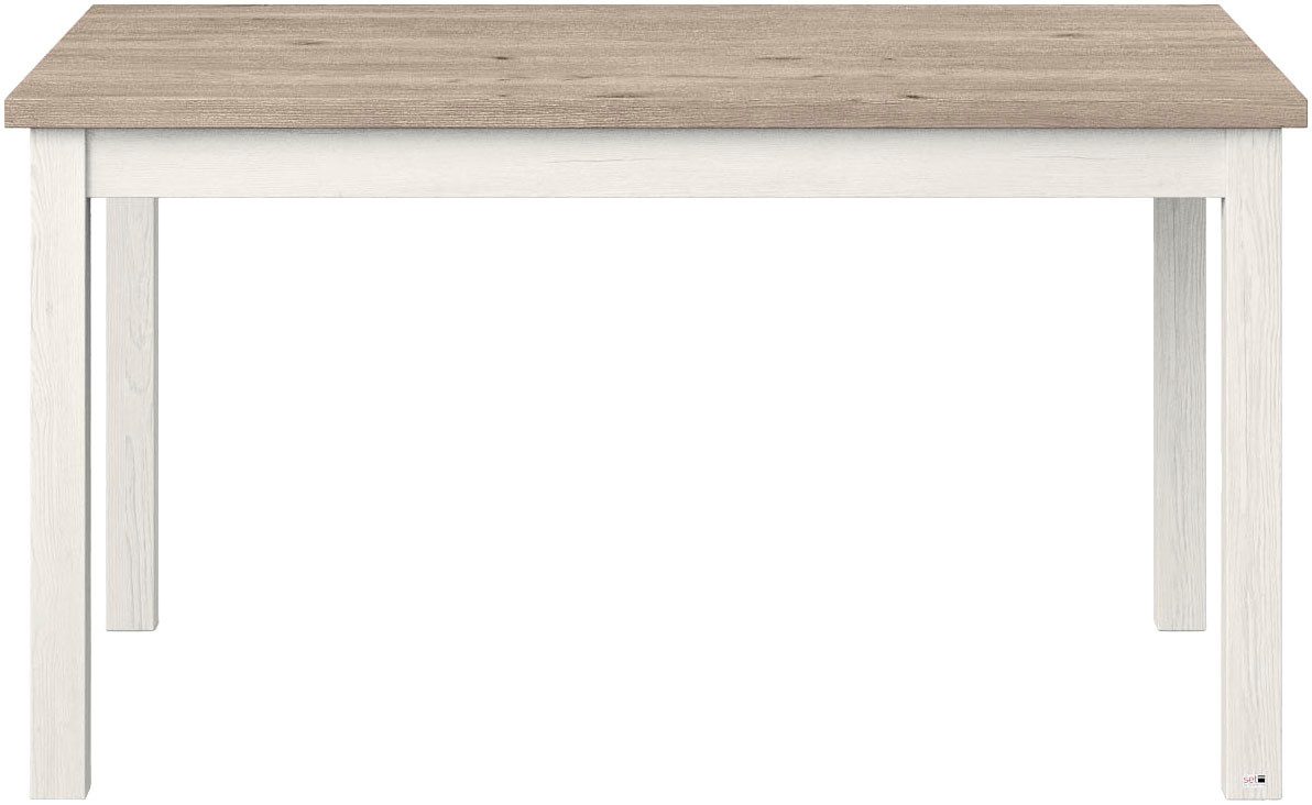 set one by Musterring Eettafel York in 3 kleurvarianten en 4 maten verkrijgbaar, met eiken plaat