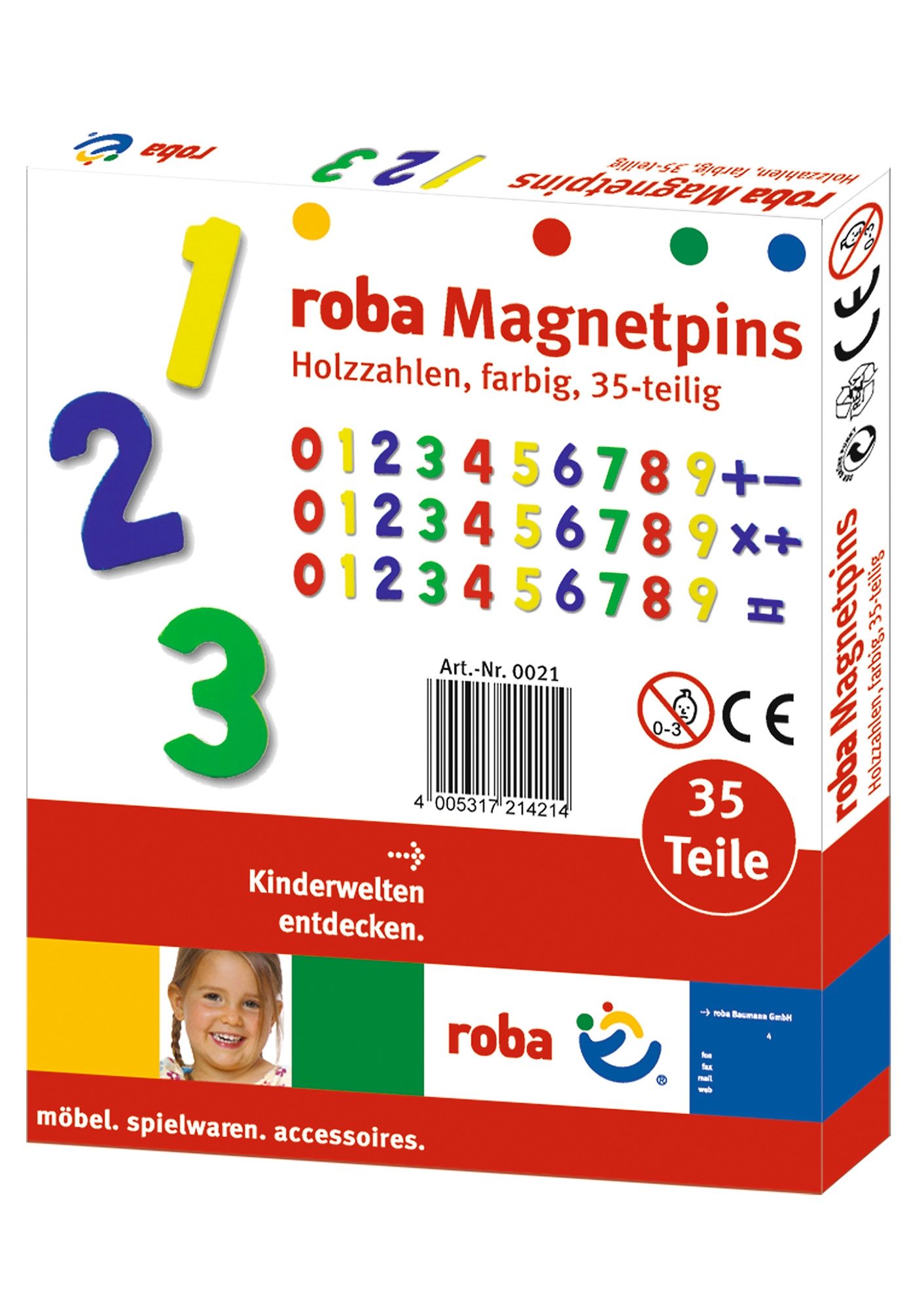 Roba® Magneet Magnetische cijfers (35 stuks)