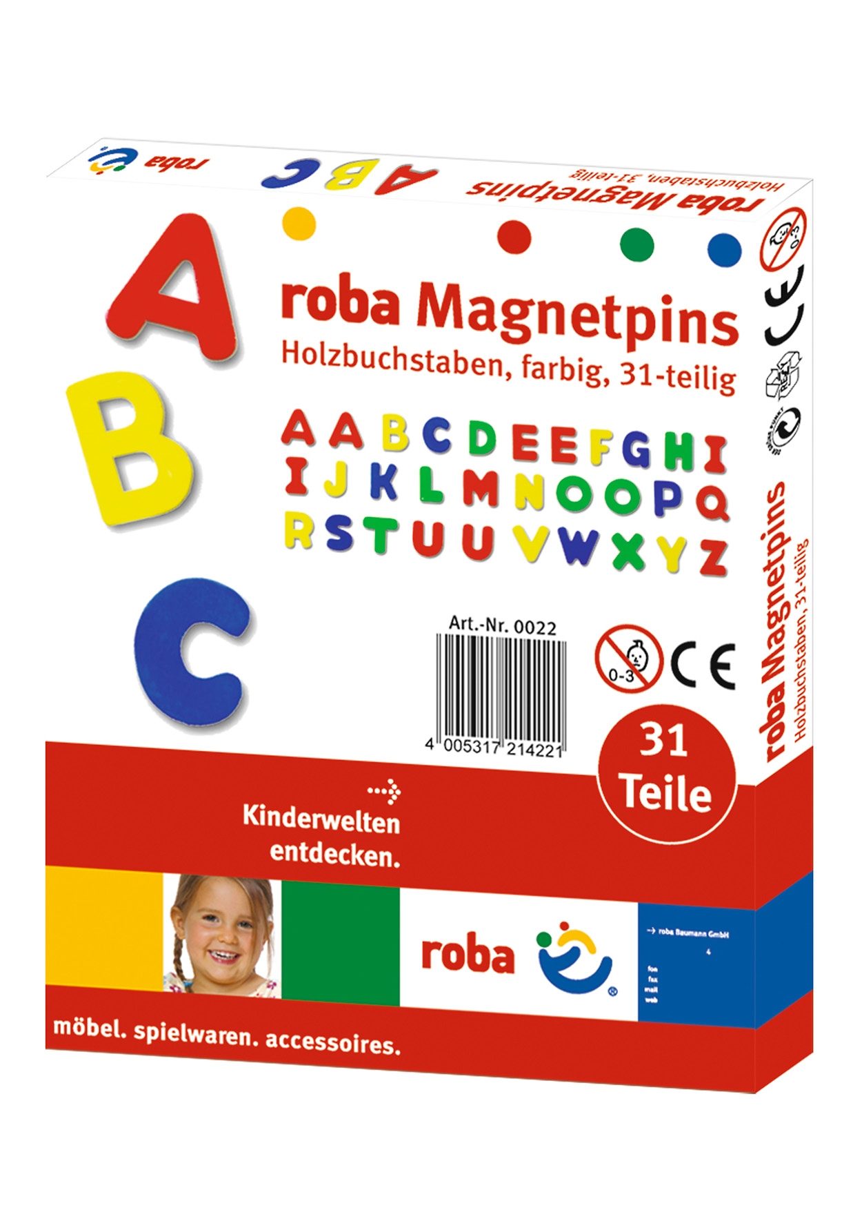 Roba® Magneet Magnetische letters (31 stuks)