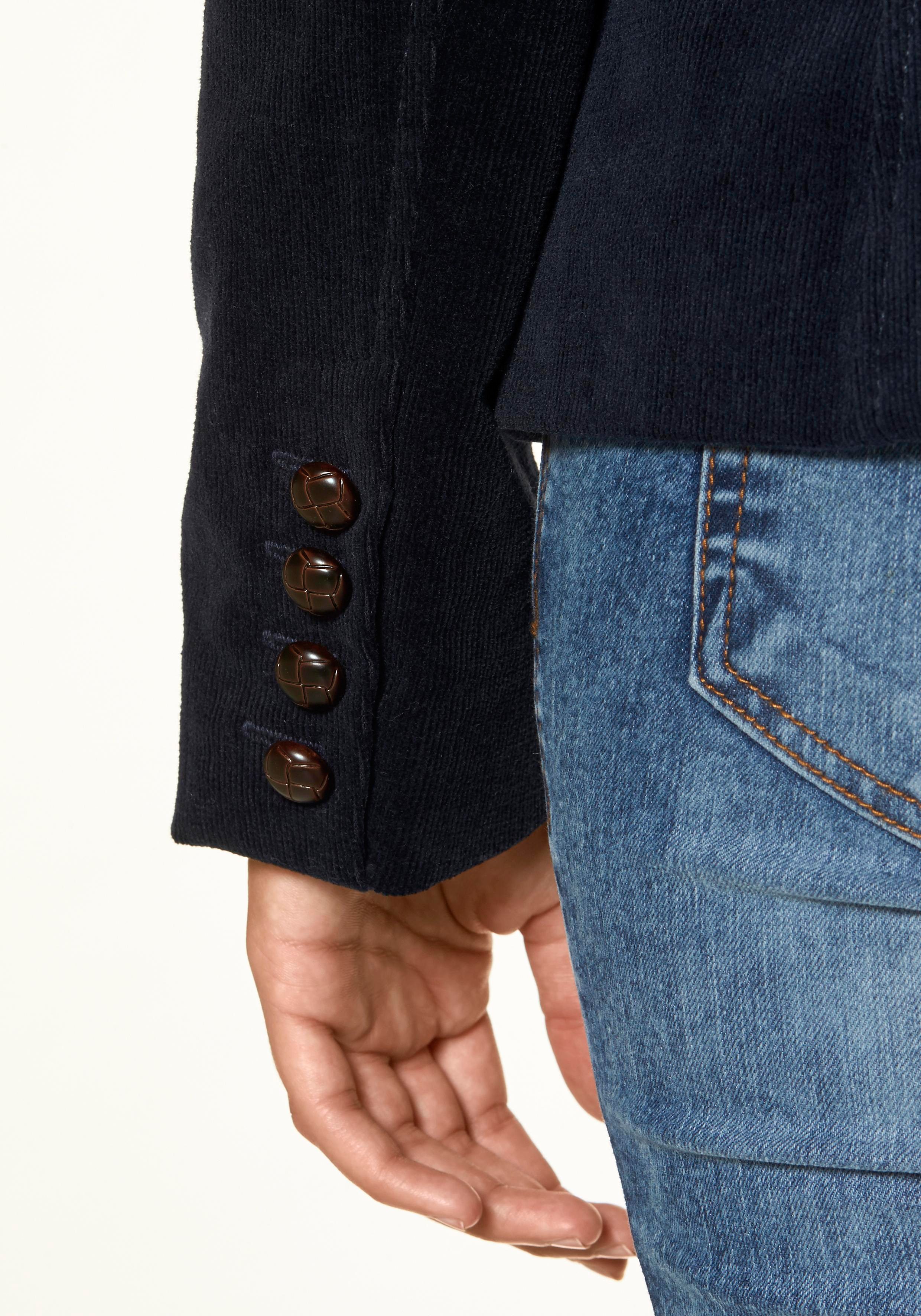 Aniston CASUAL Jasje met stofafwerkingen en mouwpatches