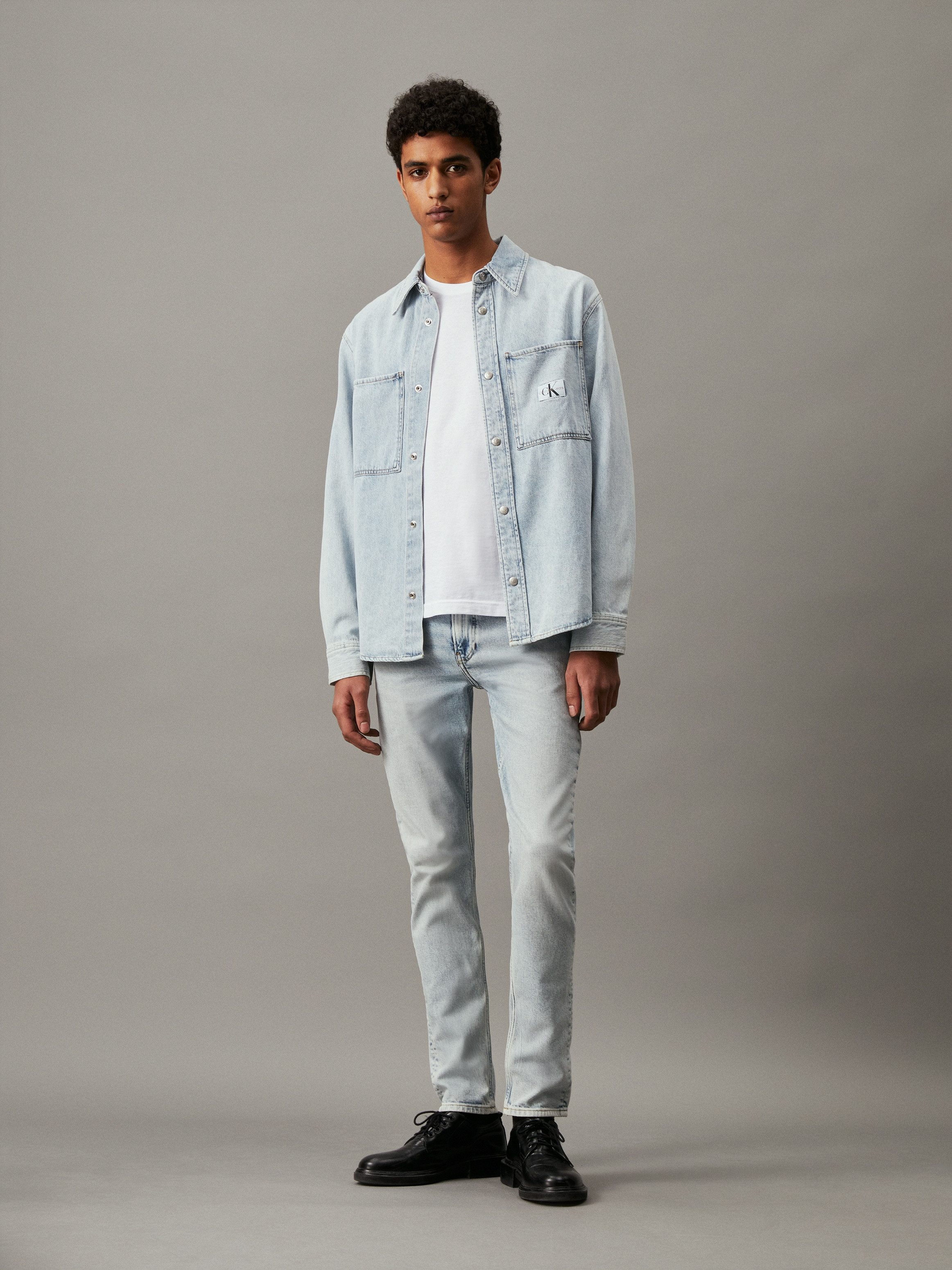 Calvin Klein Slim fit jeans SLIM TAPER in een klassiek 5-pocketsmodel