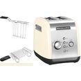 kitchenaid toaster 5kmt221eac met opzethouder voor broodjes en sandwichtang wit