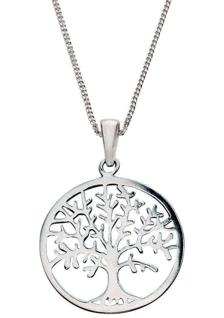 Firetti Ketting met hanger Sieraad cadeau zilver 925 halssieraad halsketting panzerketting boom dames kettingen zilver