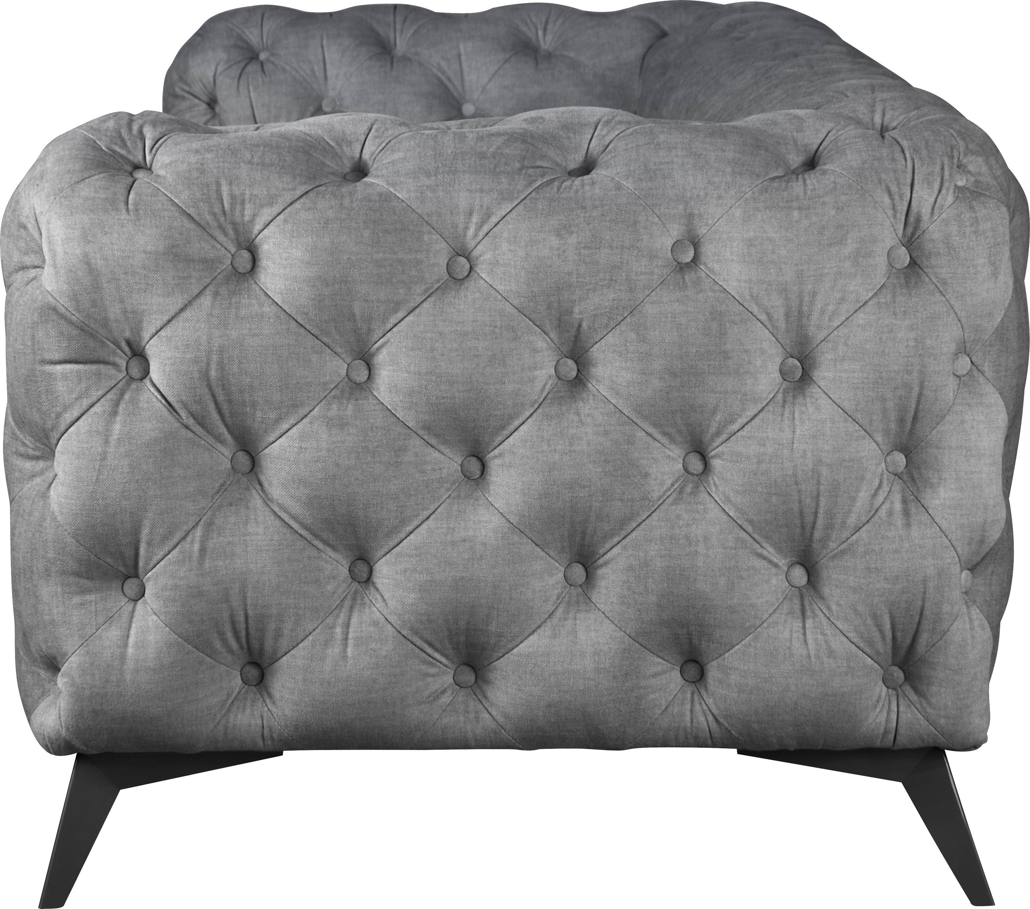 Leonique Chesterfield-bank Glynis luxueuze capitonnage, moderne chesterfield look, kleur van de poten ter keuze