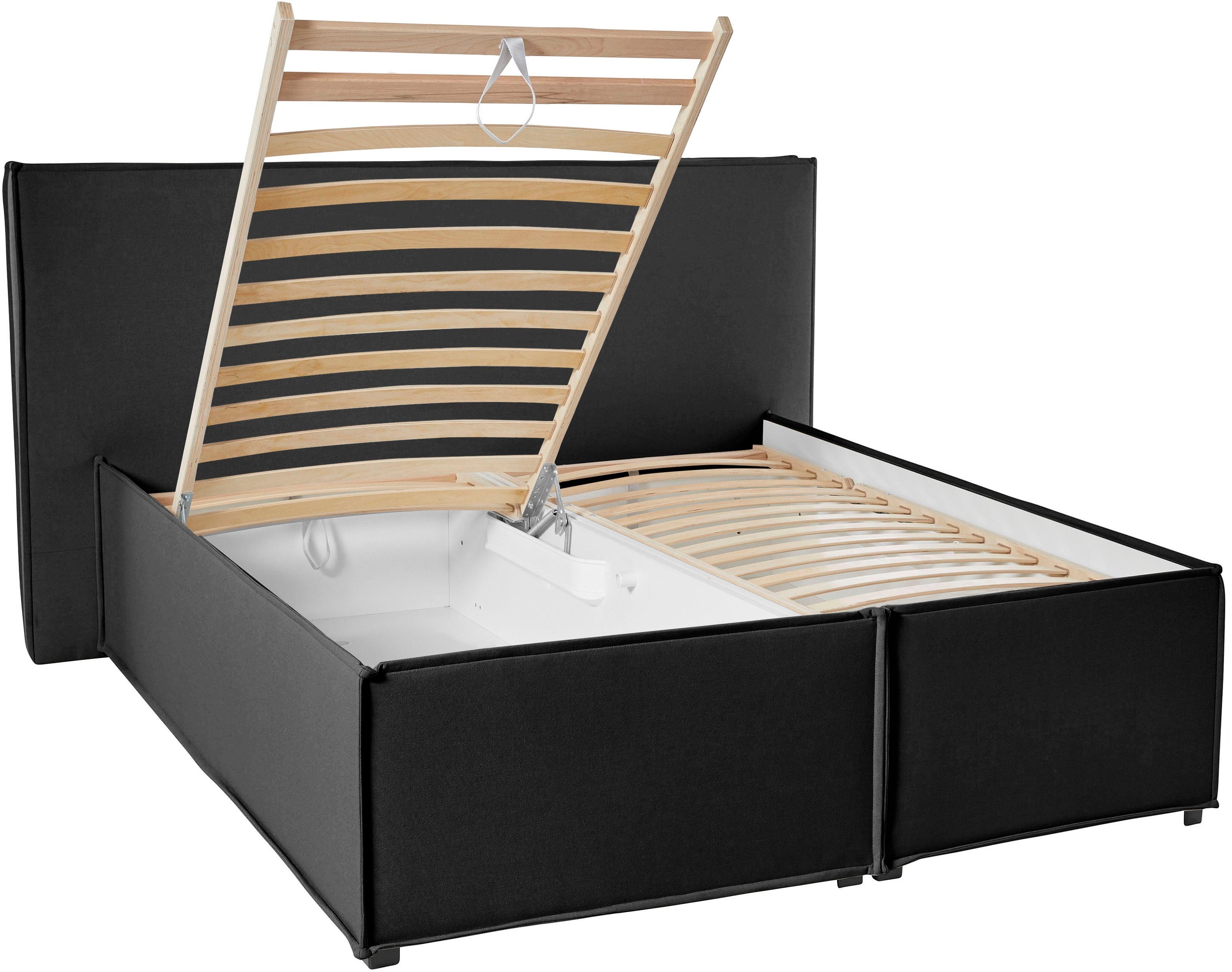 LeGer Home by Lena Gercke Gestoffeerd bed Isaline naar keuze zonder matras of met 3 matrassoorten, hoofdbordhoogte 107 cm