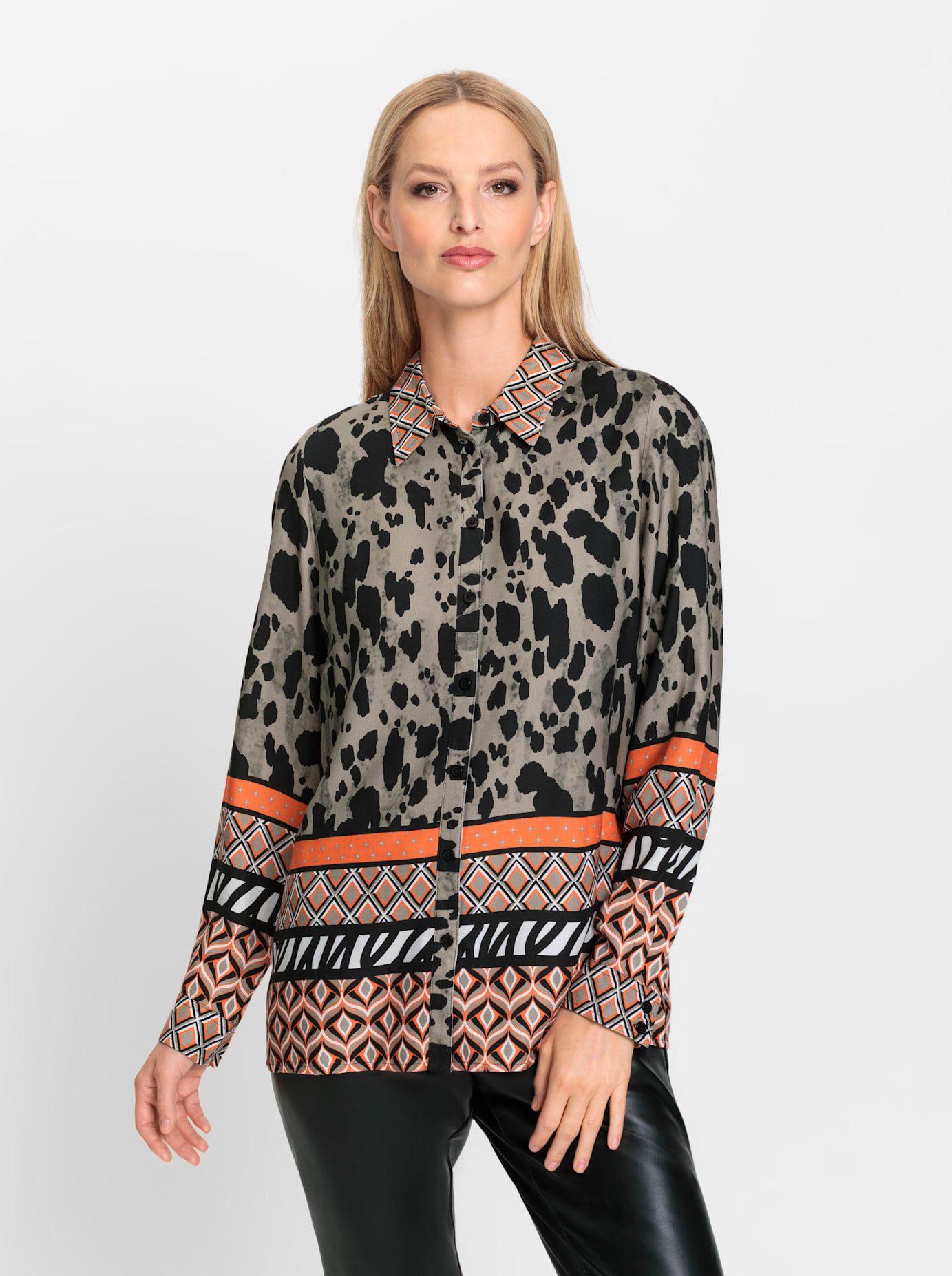 heine Gedessineerde blouse