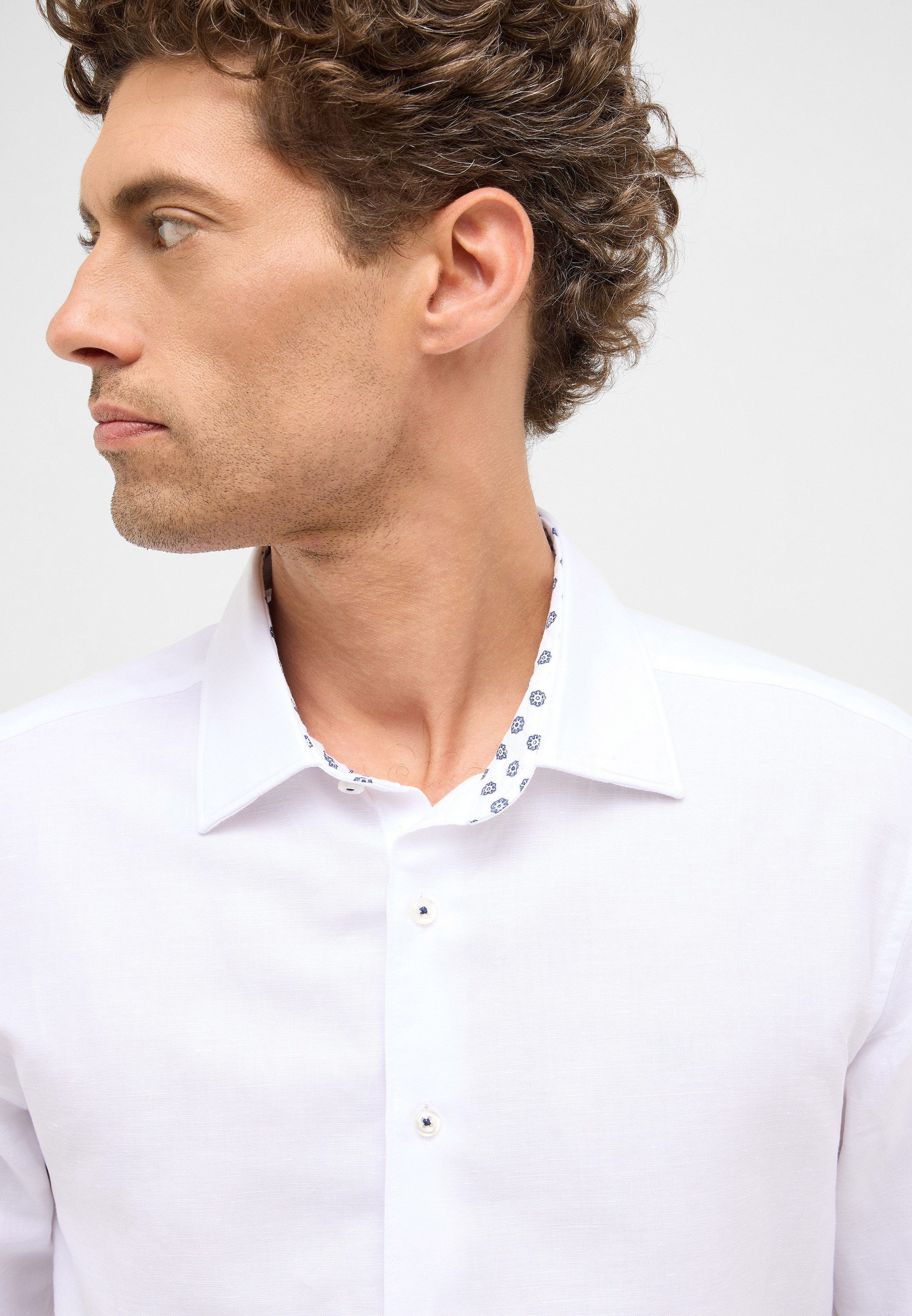 Eterna Overhemd met lange mouwen Slim fit EASY IRON (gemakkelijk te strijken)