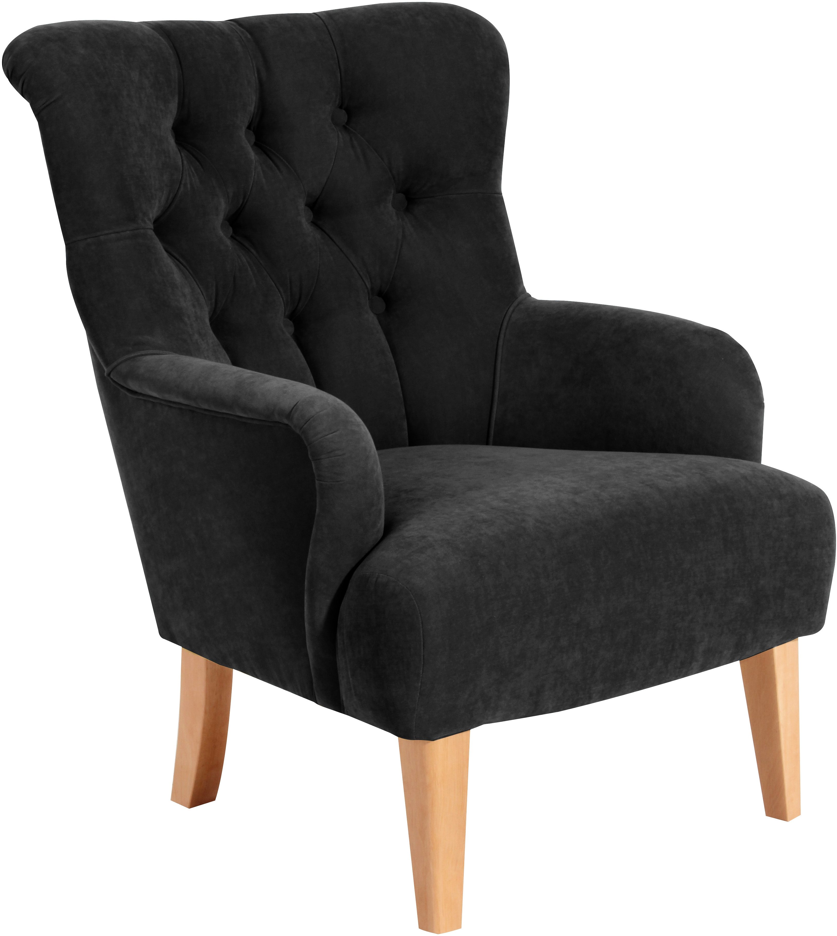 Max Winzer® Chesterfield-fauteuil Bradley met elegante knoopstiksels