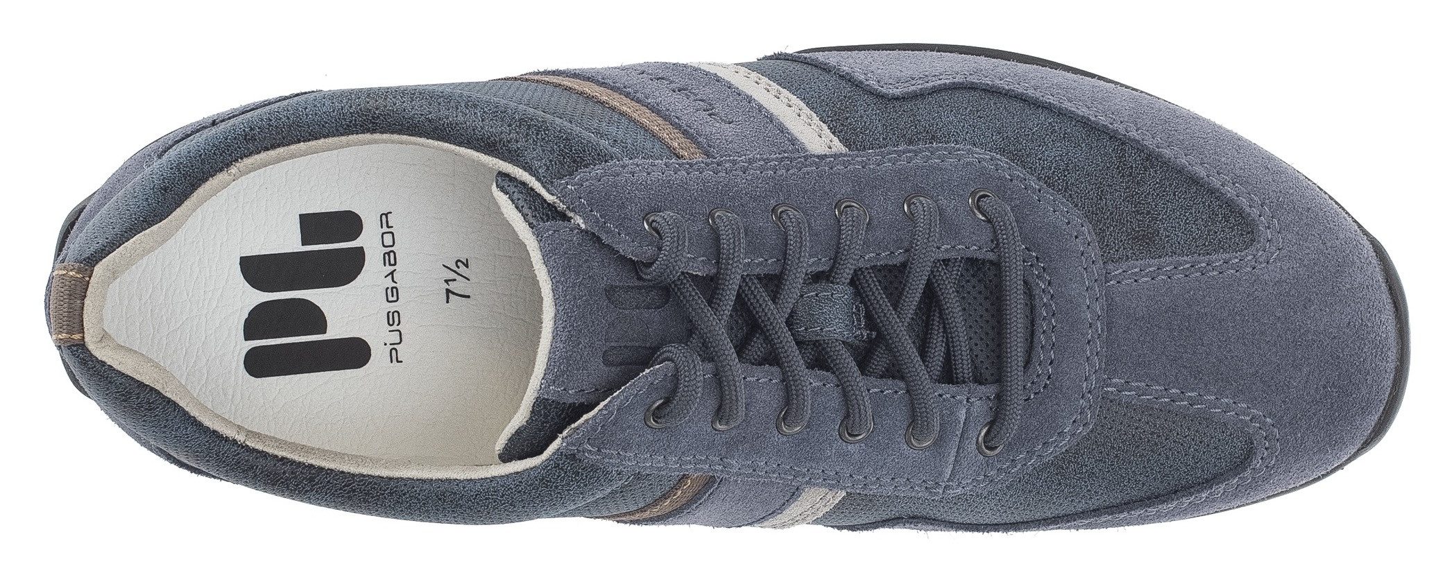 Pius Gabor Sneakers , vrijetijdsschoen, lage schoen, veterschoen met logo, breedte g (=breed)