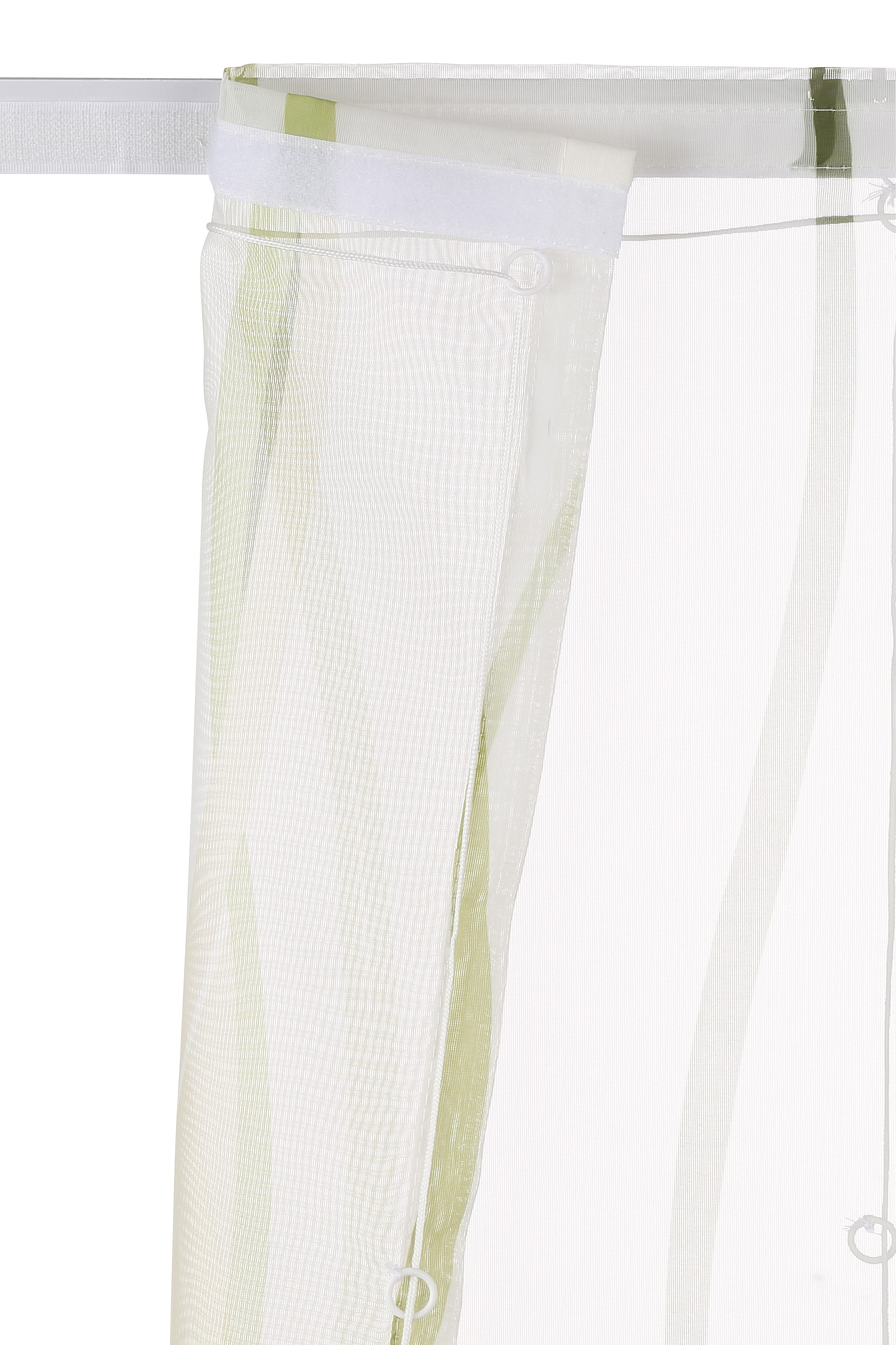 my home Romeins rolgordijn Dimona Transparant, voile, polyester, golven (1 stuk)