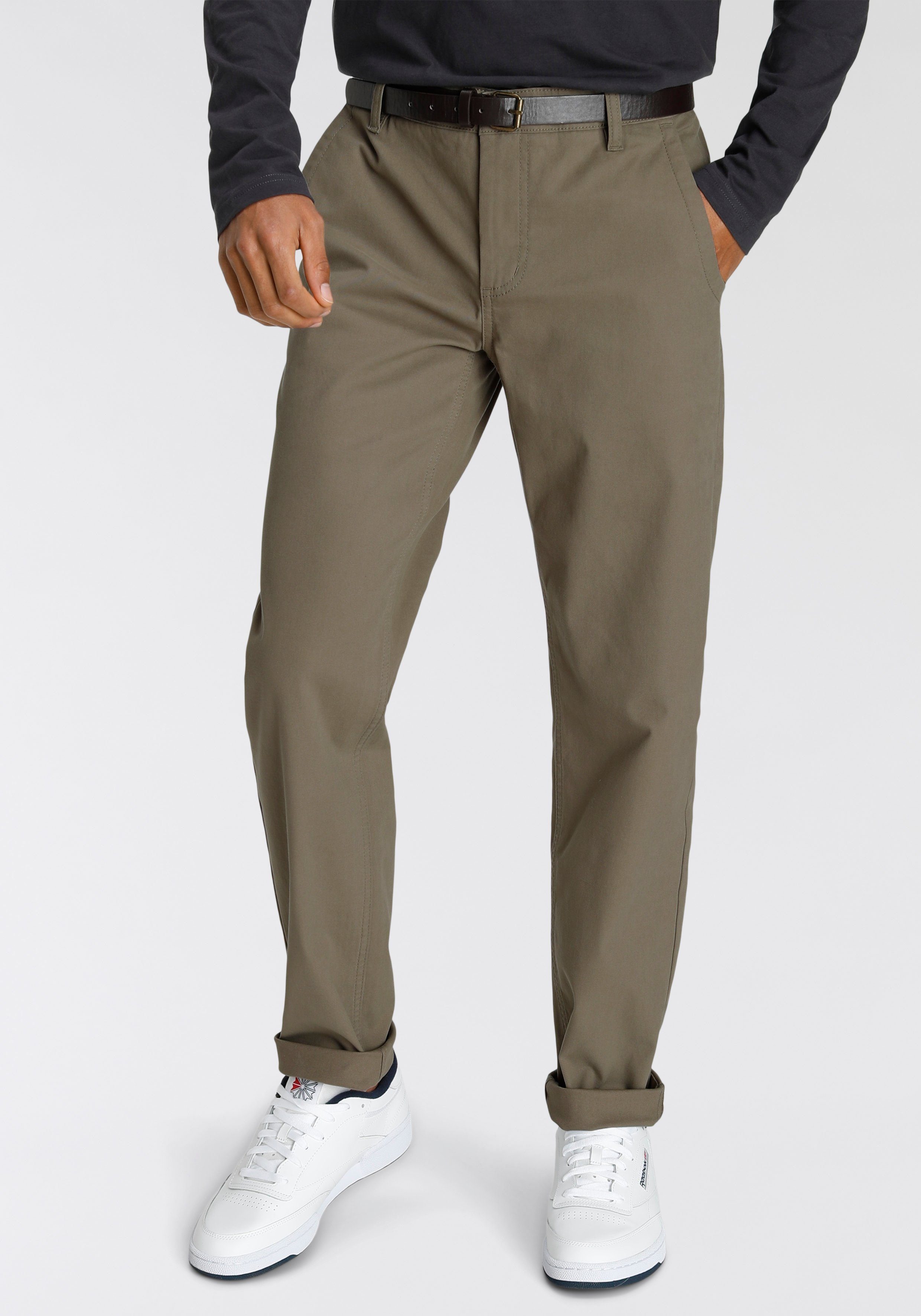 Bruno Banani Chino (set, Met een afneembare riem) heren chino's maat 32 groen