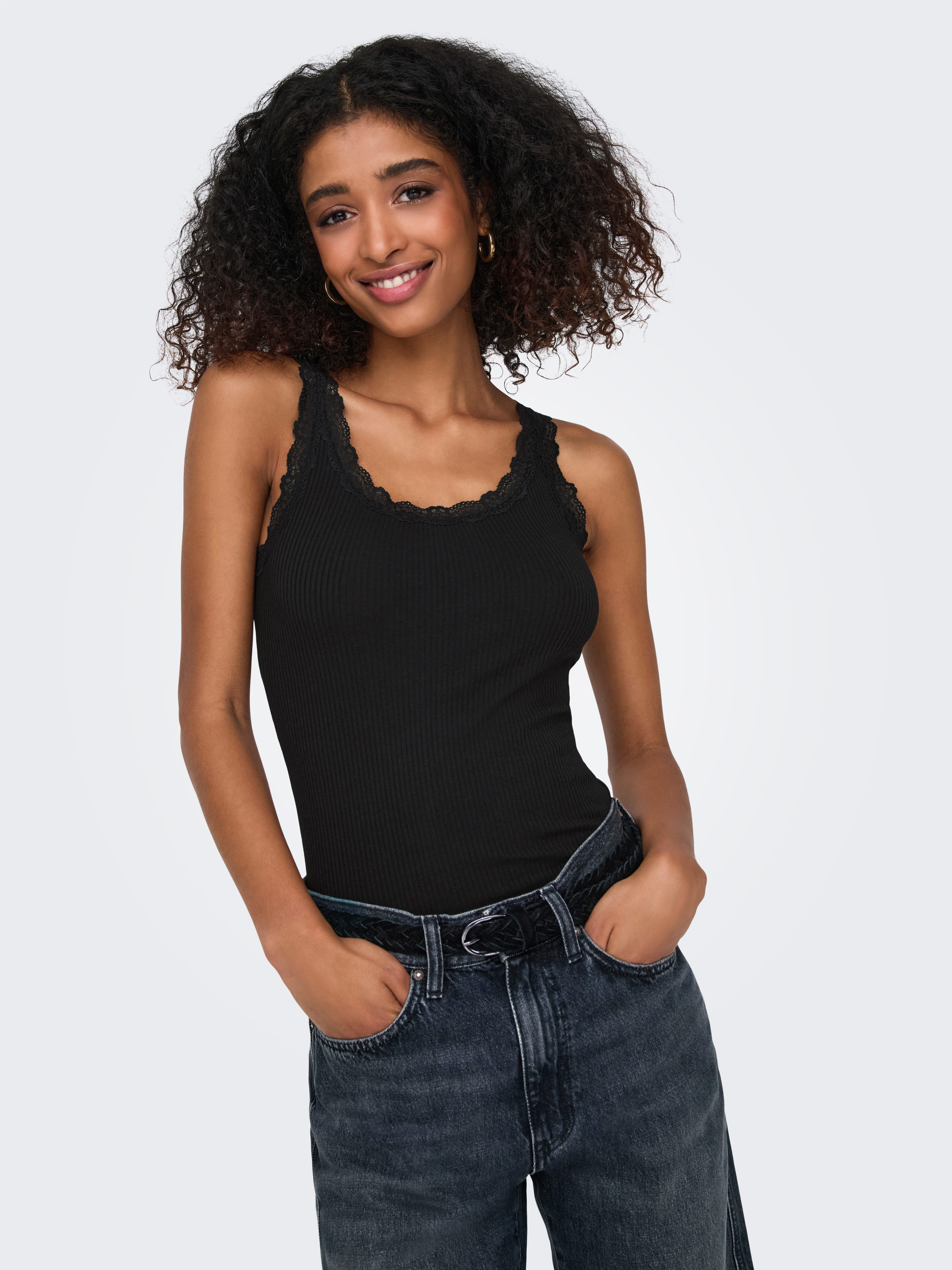 Only Tanktop ONLSARA SHARAI LACE TANK TOP JRS NOOS