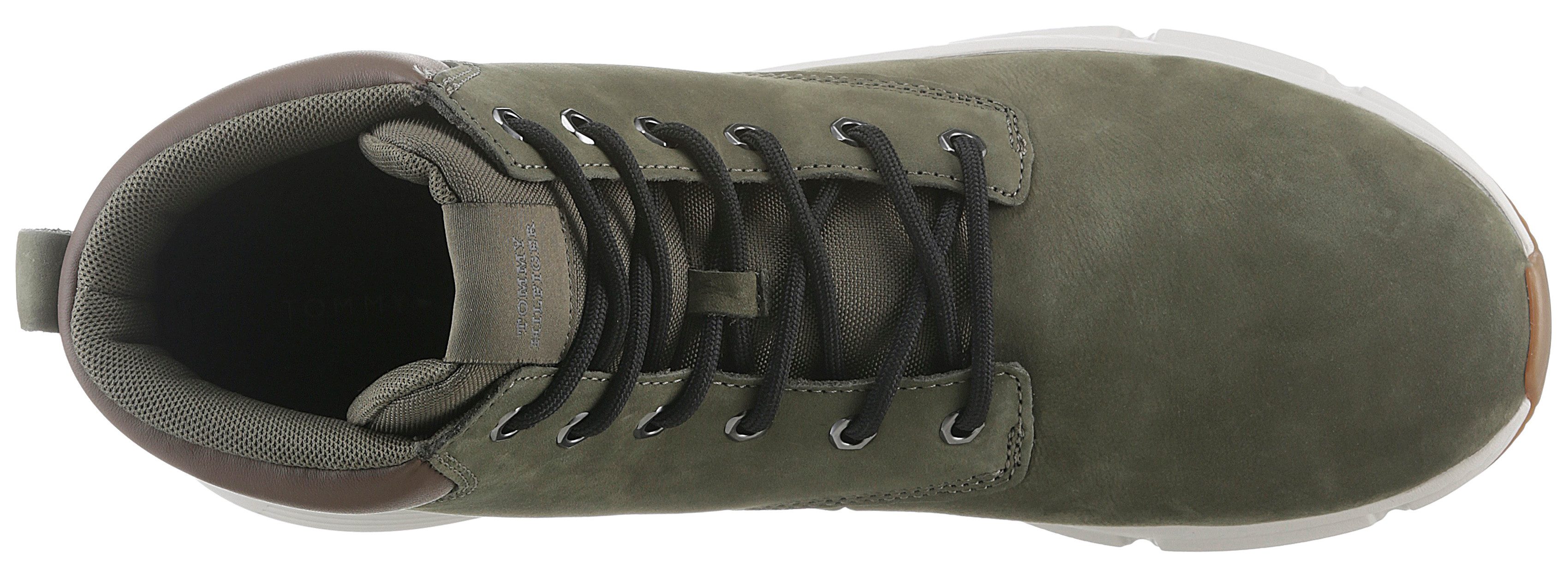 Tommy Hilfiger Veterschoenen LIGHT HILIFIGER NBK HYBRID BOOT vrijetijdsschoen, laarzen, veterschoen met gevoerde schacht
