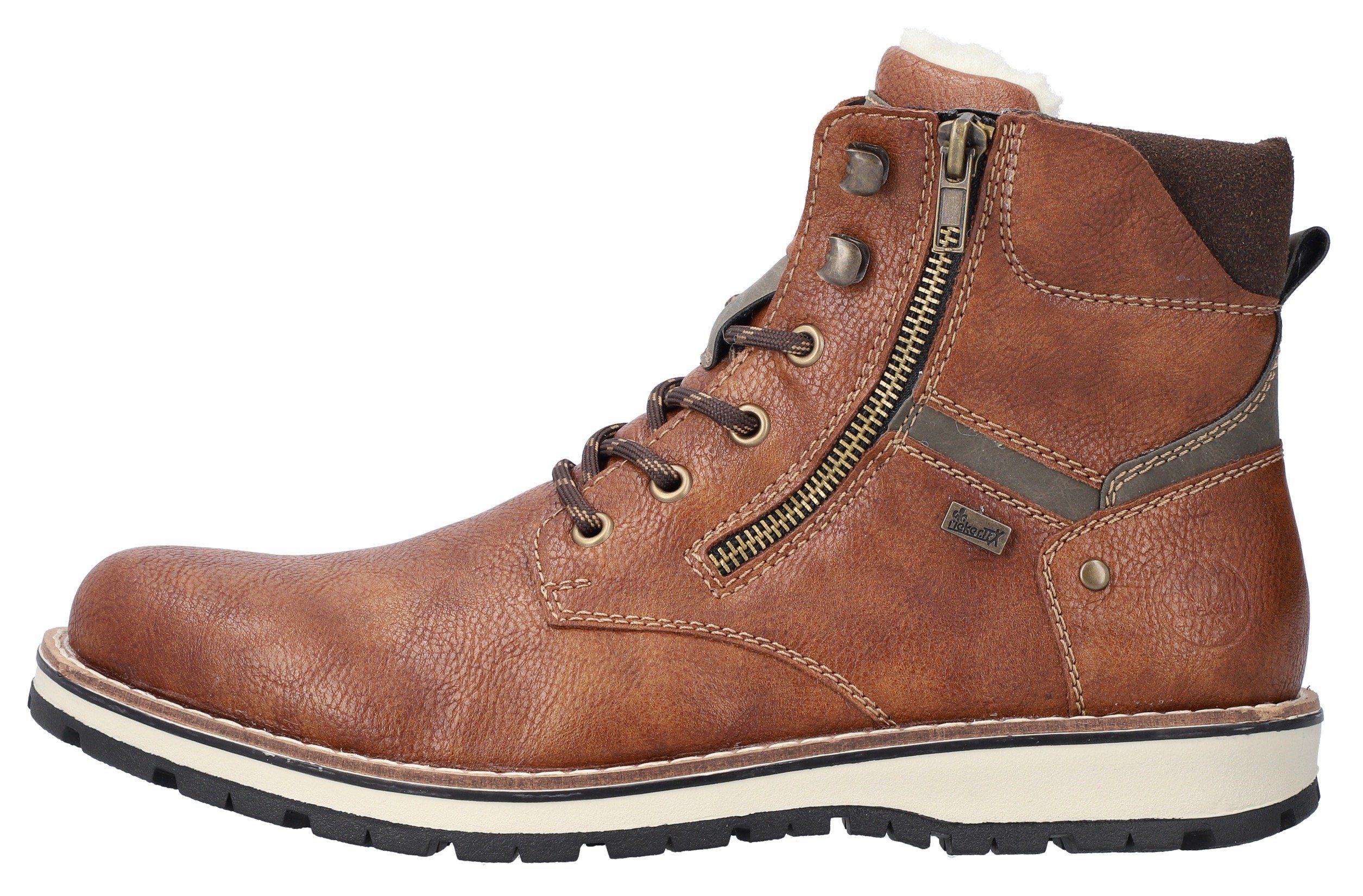 Rieker Winterlaarzen met comfortabele rieker tex-uitrusting, vrijetijdsschoen, veterschoen