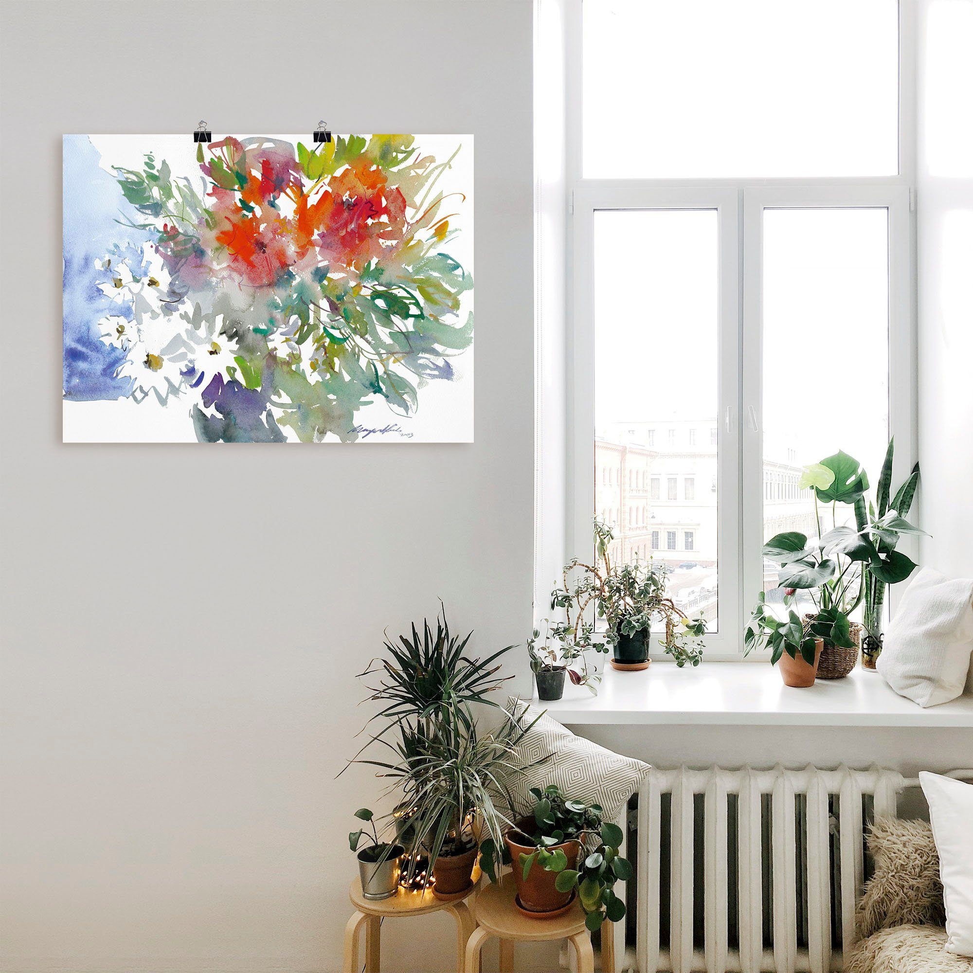 Artland Artprint Bos bloemen II als artprint op linnen, poster, muursticker in verschillende maten