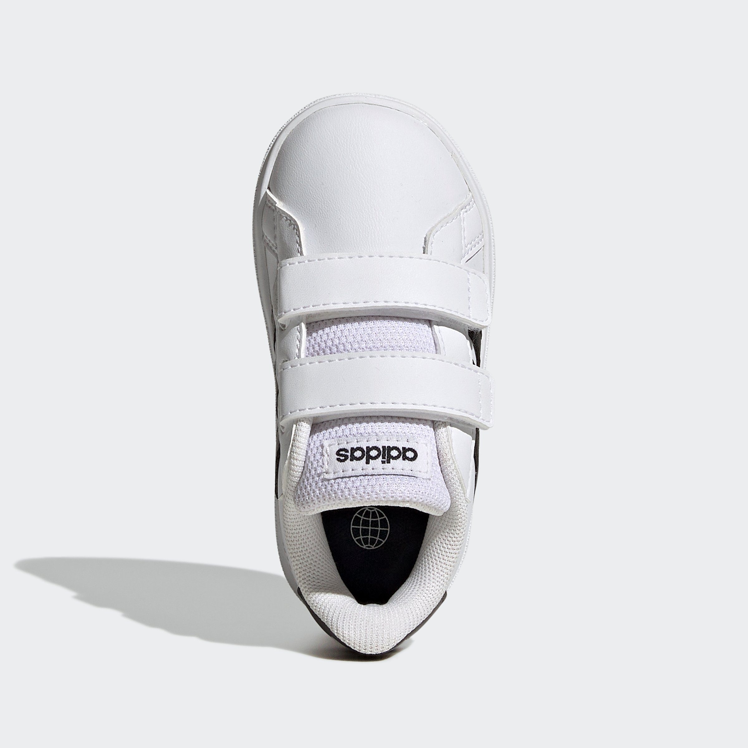 adidas Sportswear Sneakers GRAND COURT LIFESTYLE HOOK AND LOOP voor kinderen, ontwerp geïnspireerd door de adidas superstar