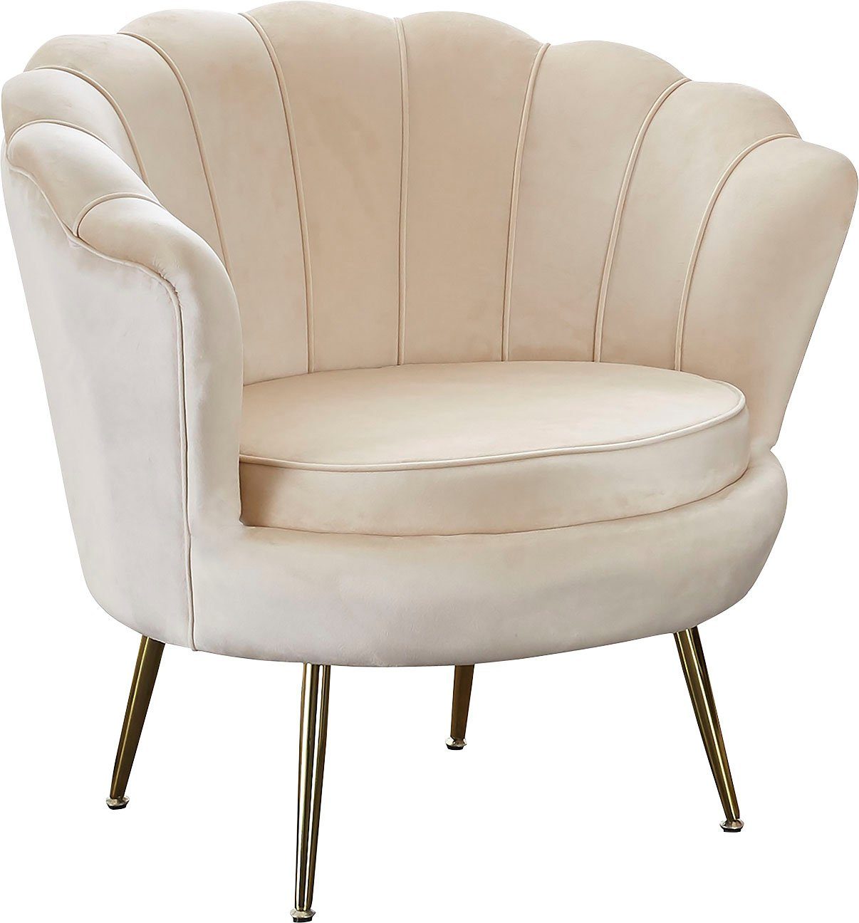 SalesFever Loungestoel Clam opvallend schelpdesign