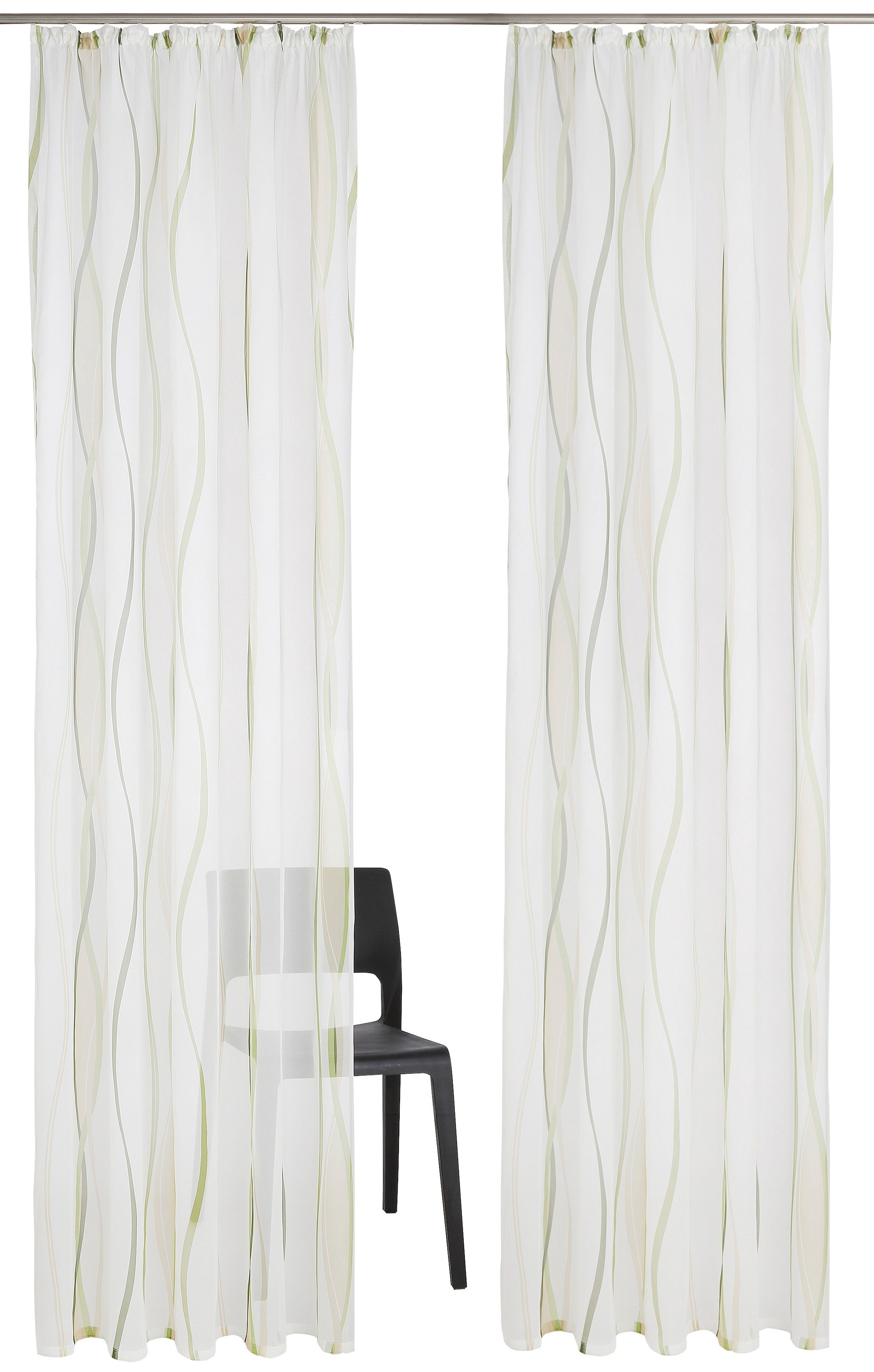 my home Gordijn Dimona 2-pack, bestseller, polyester, golven (2 stuks)
