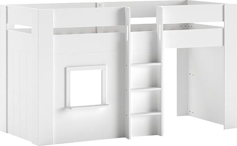 Vipack Hoogslaper Reno, een geweldig hutbed met hoge stabiliteit, wit gelakt