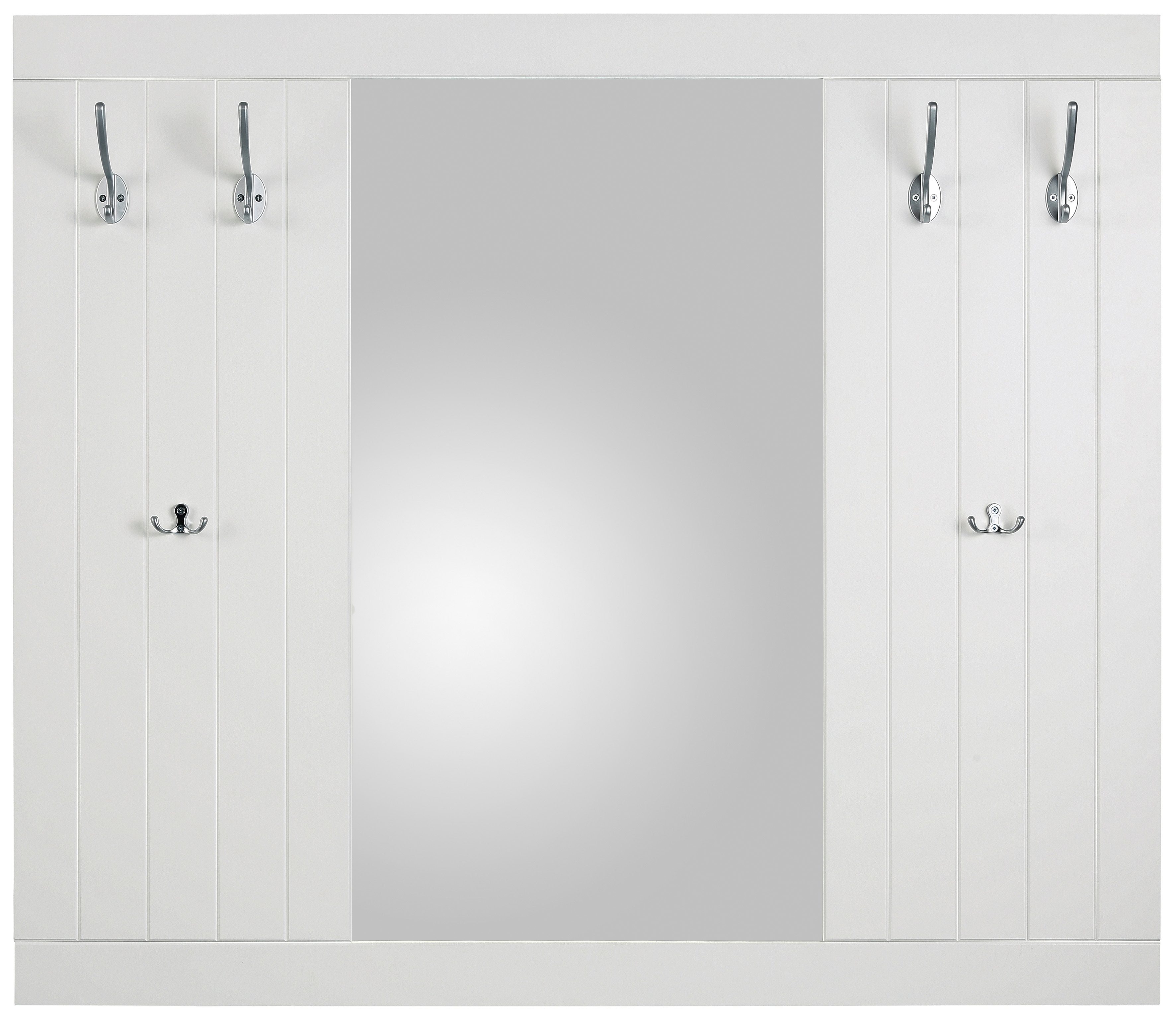 Home affaire Kapstokpaneel Nekso met spiegel, breedte 116 cm, van mdf of massief hout, fsc