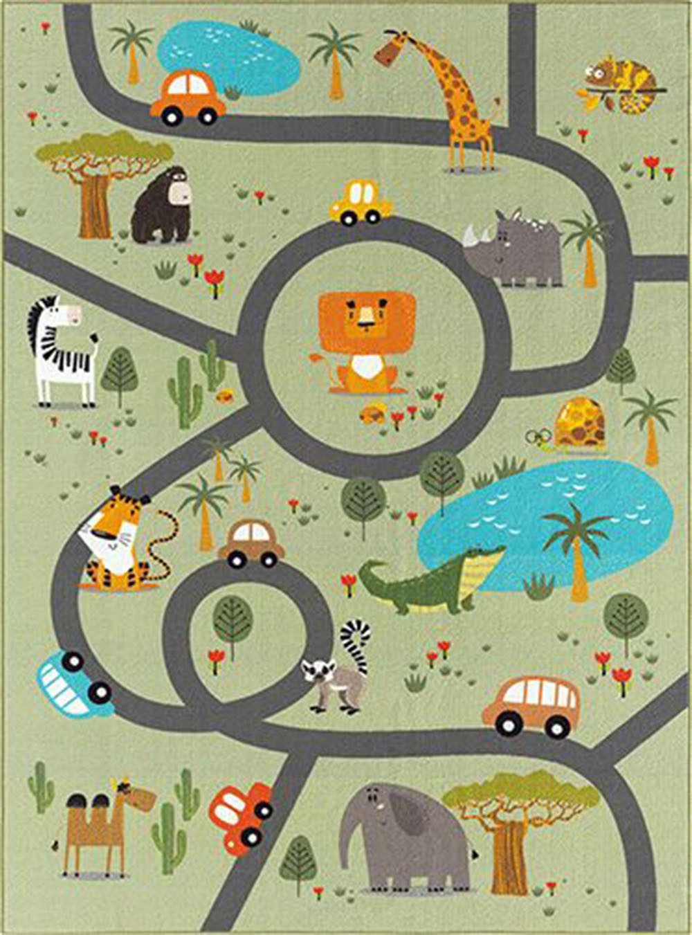 The carpet Vloerkleed Happy Life Life kinderkamer tapijt speelkleed onderhoudsvriendelijk