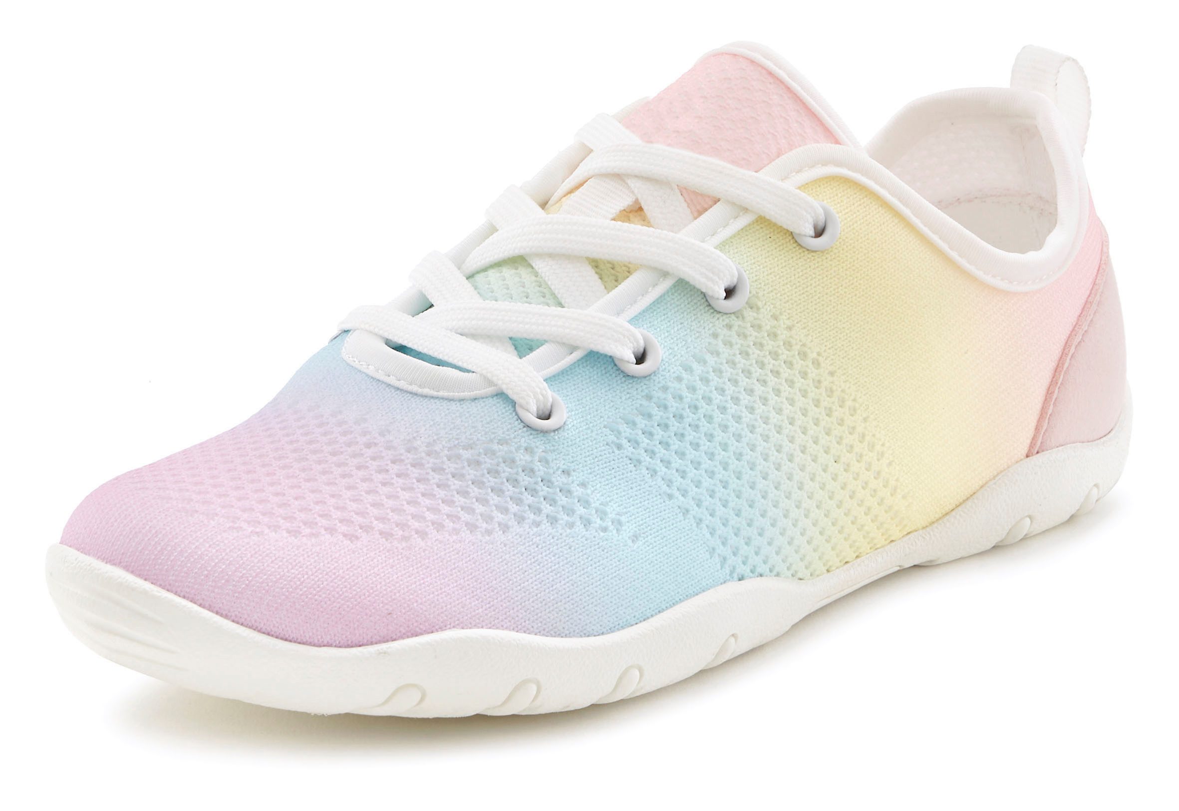Vivance Sneakers Veterschoen, met lichte zool en modieuze kleurverloop vegan