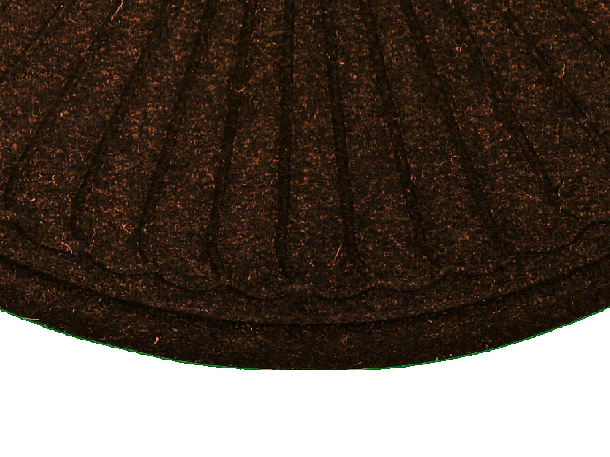 wash+dry by Kleen-Tex Mat DUNE Halfmoon dark brown Inloopmat, antislip, geschikt voor binnen en buiten, wasbaar