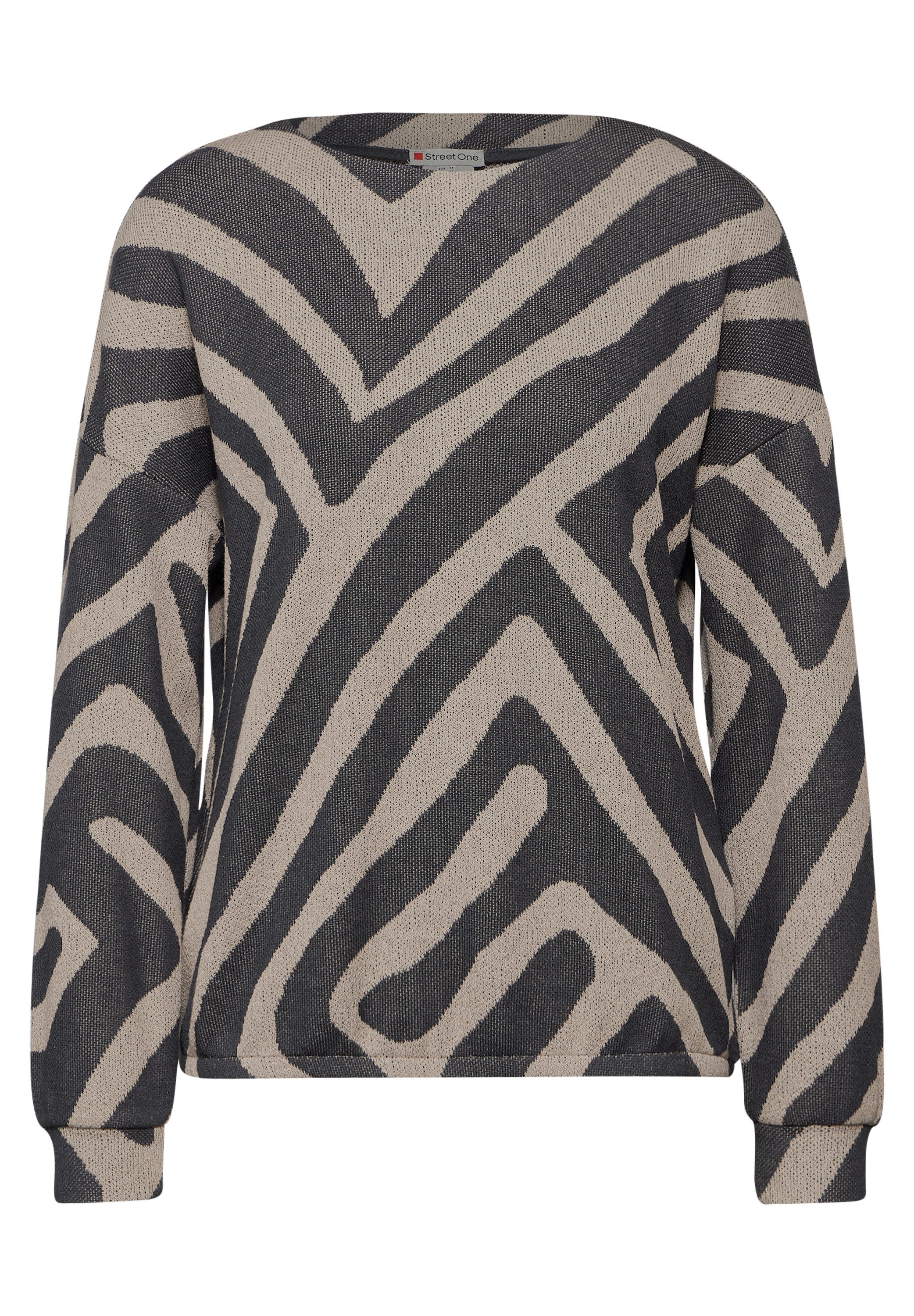 STREET ONE Shirt met lange mouwen met print all-over
