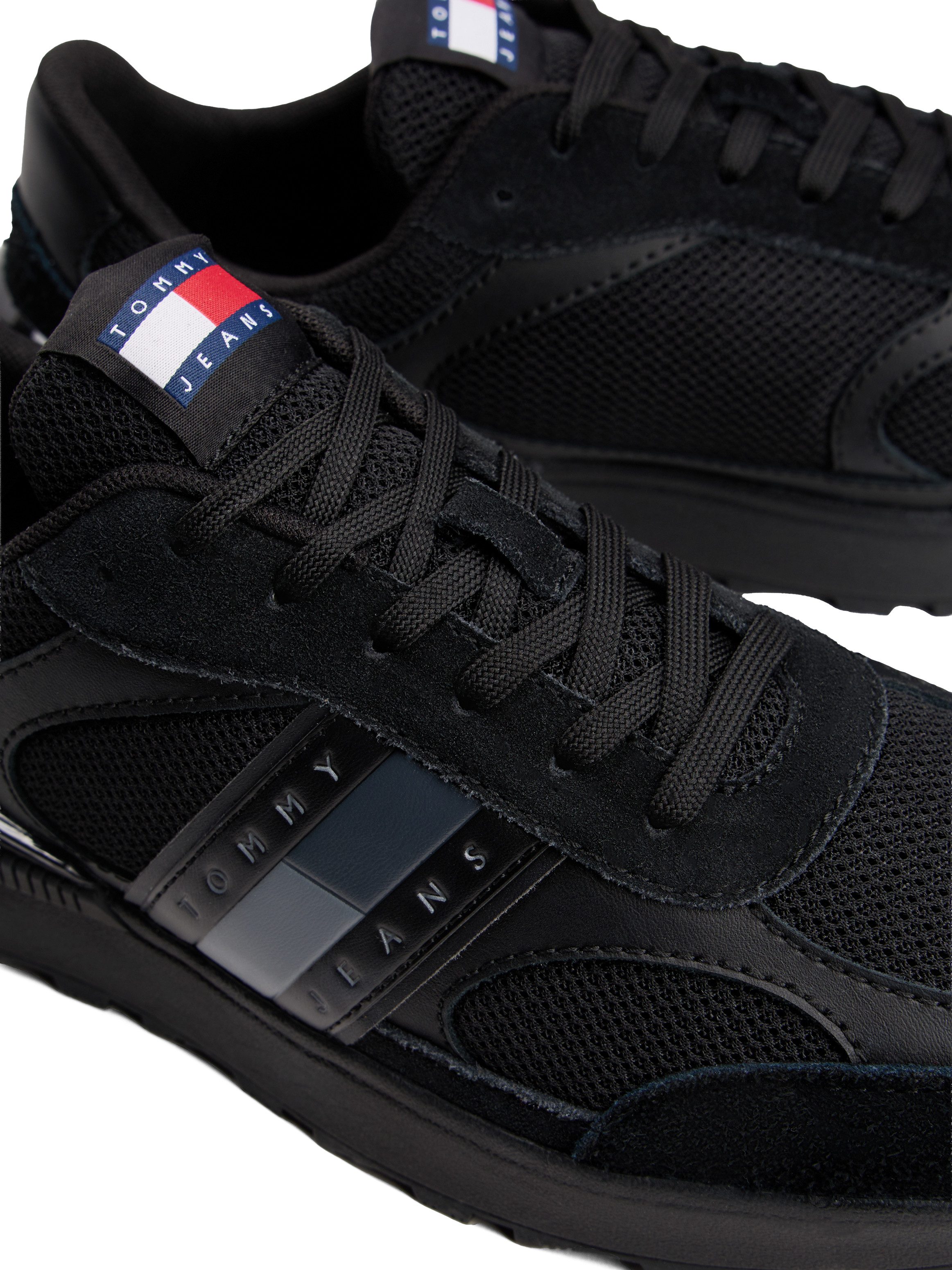 TOMMY JEANS Sneakers TJM TECHNICAL RUNNER ESS , vrijetijdsschoen, halfschoen, veterschoen met gepolsterde schacht